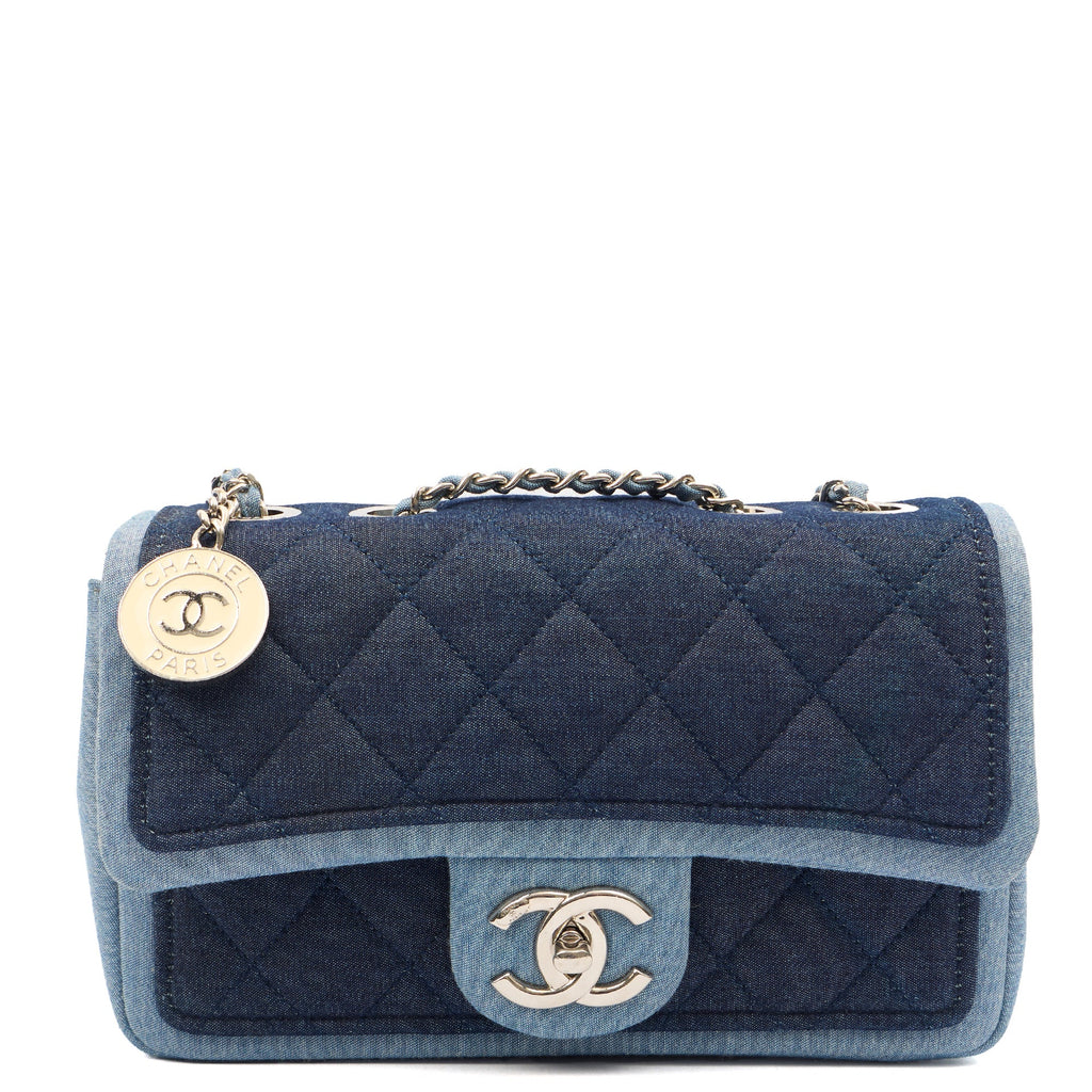 Chanel Cross Body Flap Bag in Navy, Canvas