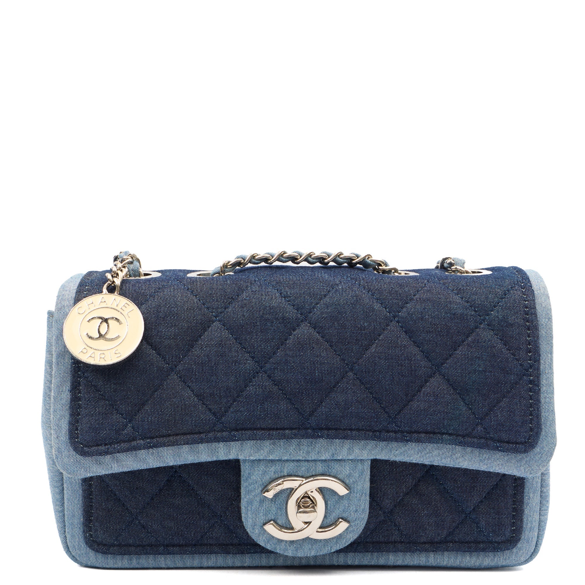 Chanel Cross Body Flap Bag in Navy, Canvas