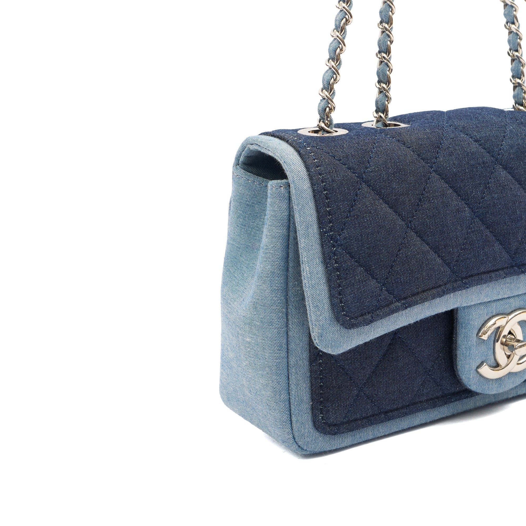 Chanel Cross Body Flap Bag in Navy, Canvas