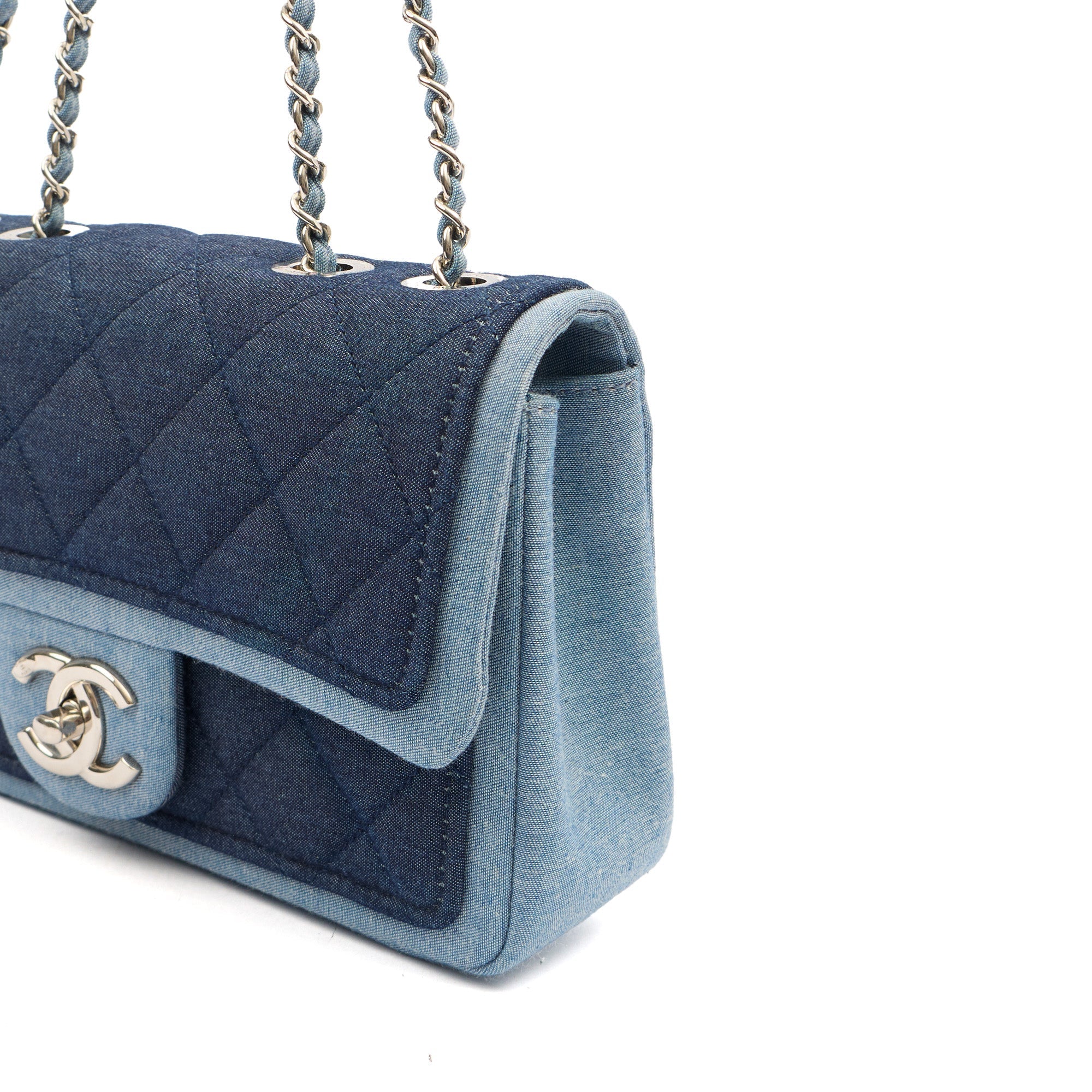Chanel Cross Body Flap Bag in Navy, Canvas