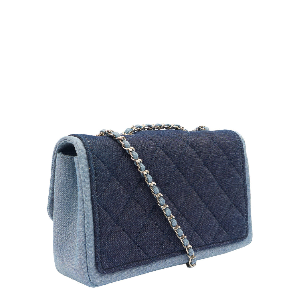 Chanel Cross Body Flap Bag in Navy, Canvas