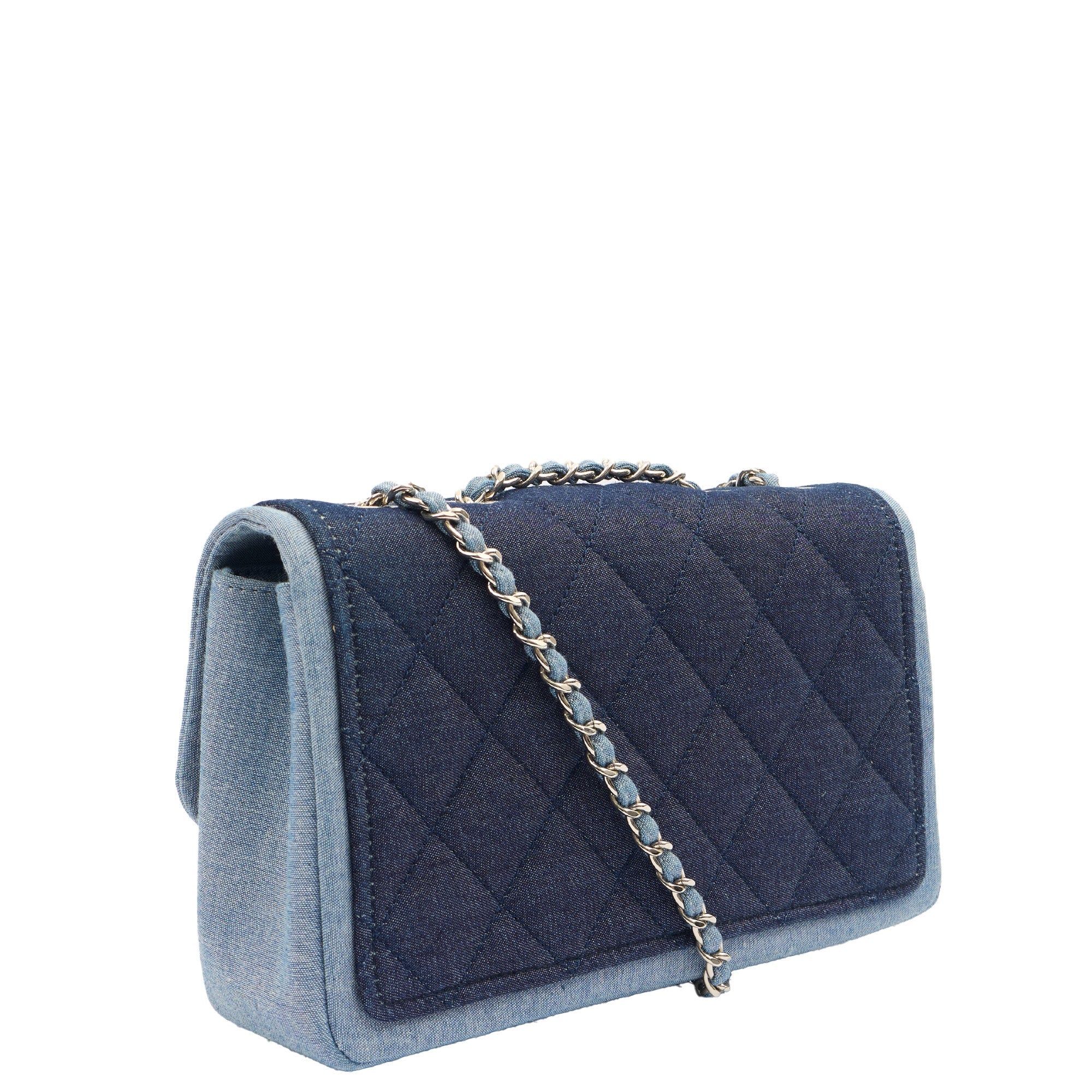 Chanel Cross Body Flap Bag in Navy, Canvas