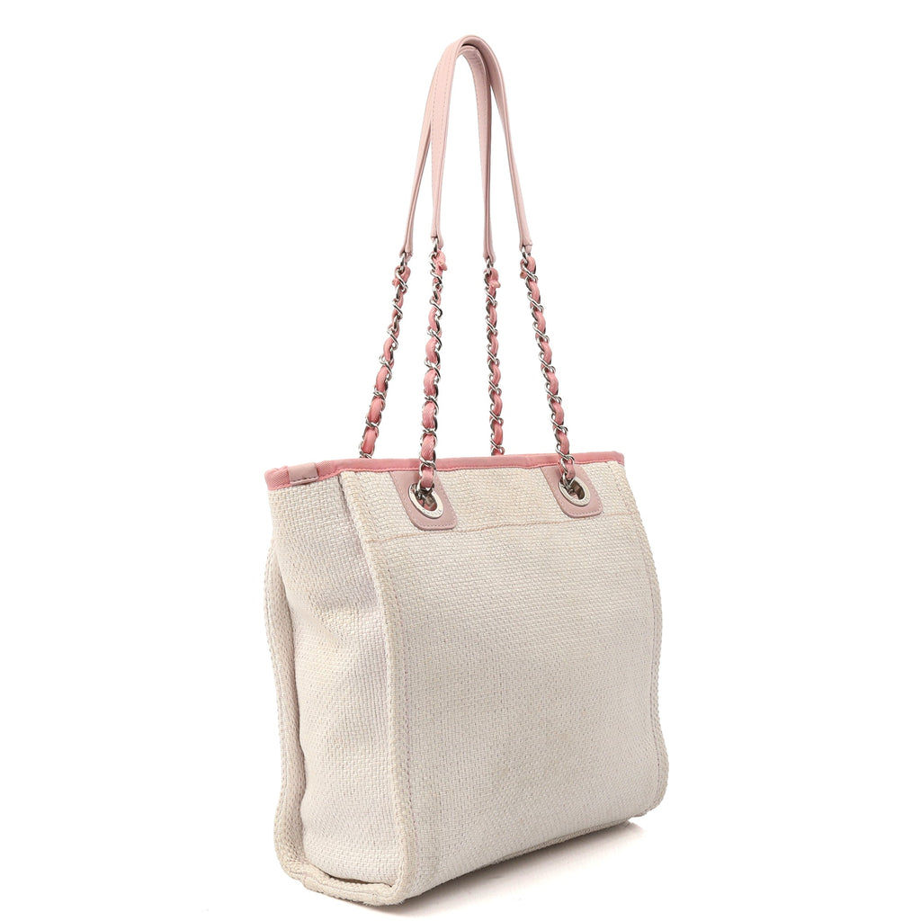 Chanel Tote Deauville Tote - Small in Pink, Fabric