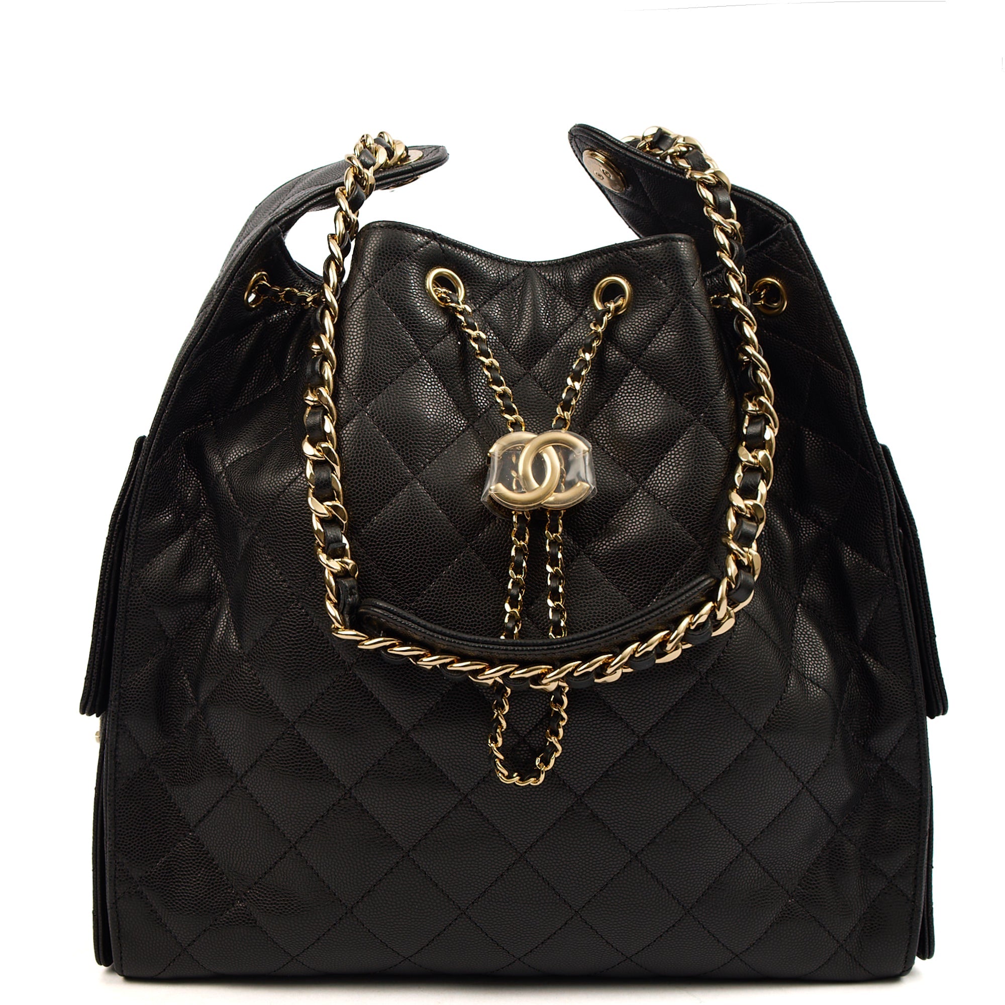 Chanel 25 - Medium in Black, Caviar Leather