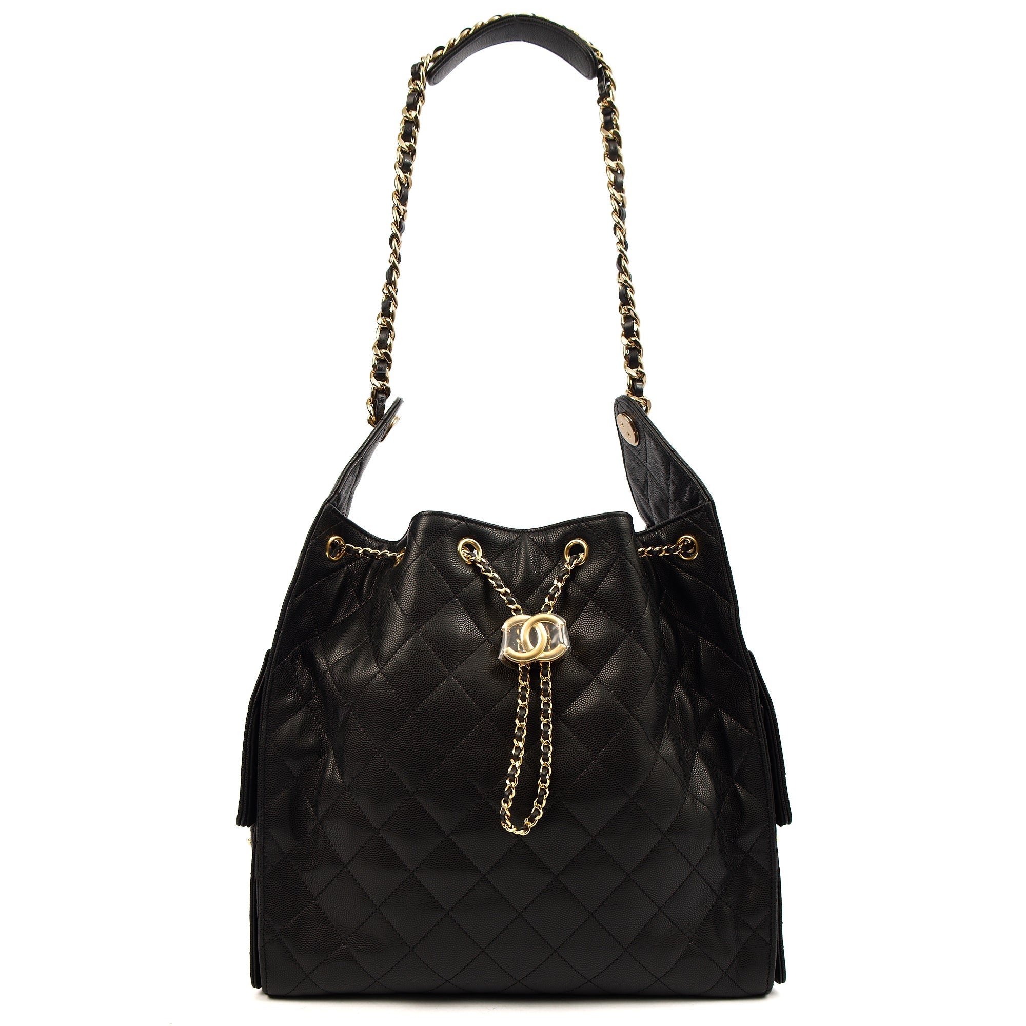 Chanel 25 - Medium in Black, Caviar Leather
