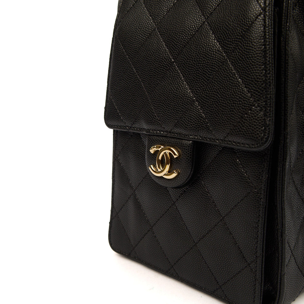 Chanel 25 - Medium in Black, Caviar Leather