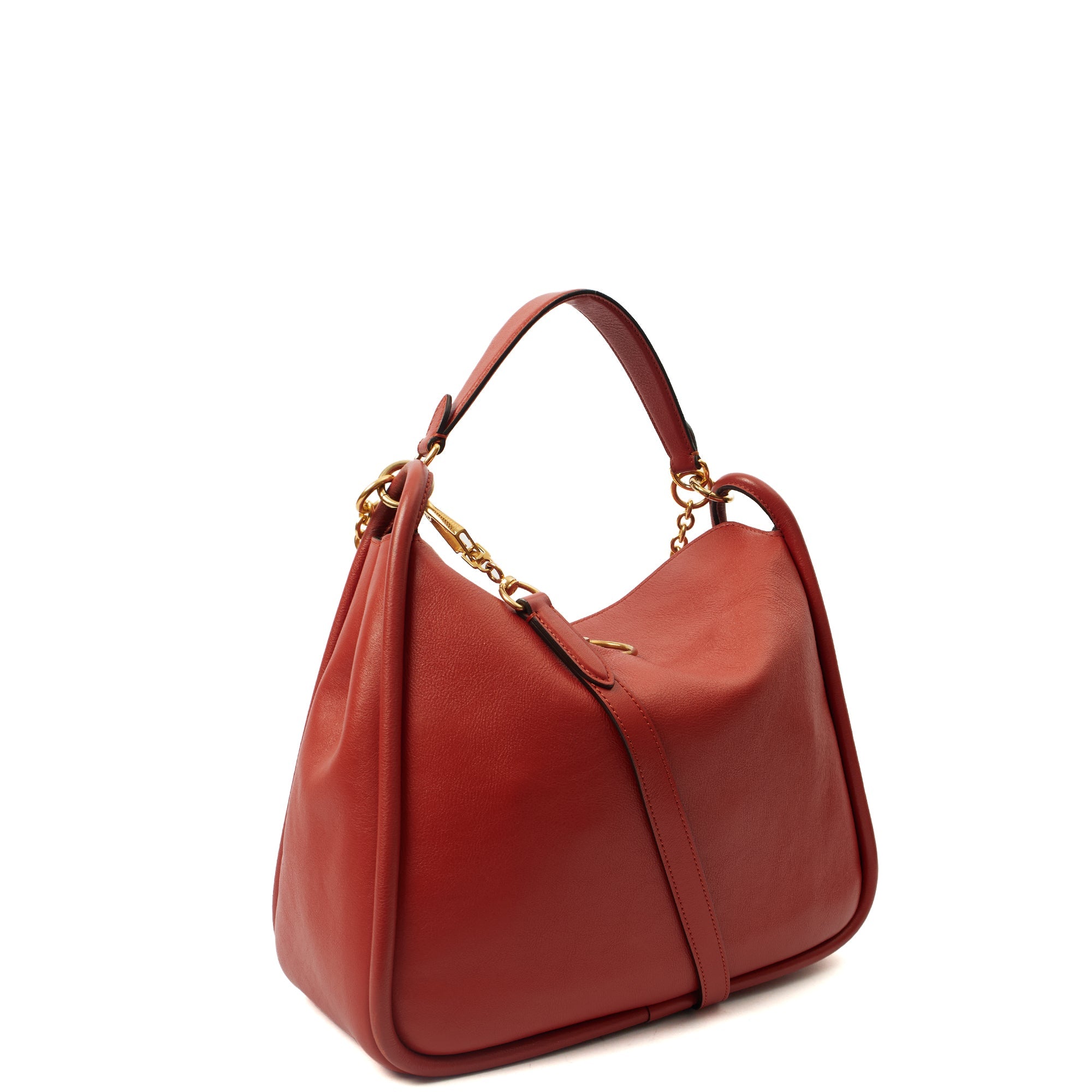 Mulberry Tote Leighton - Small in Red, Calfskin Leather