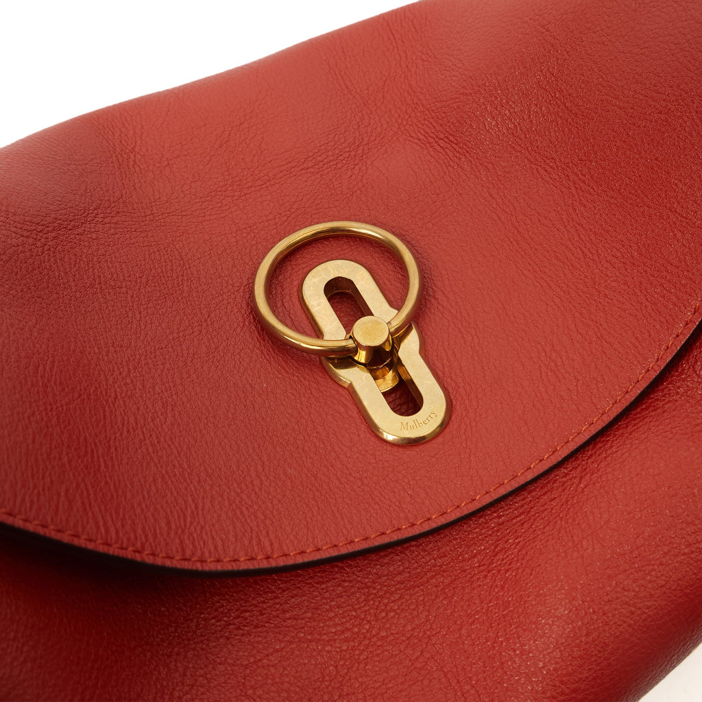 Mulberry Tote Leighton - Small in Red, Calfskin Leather