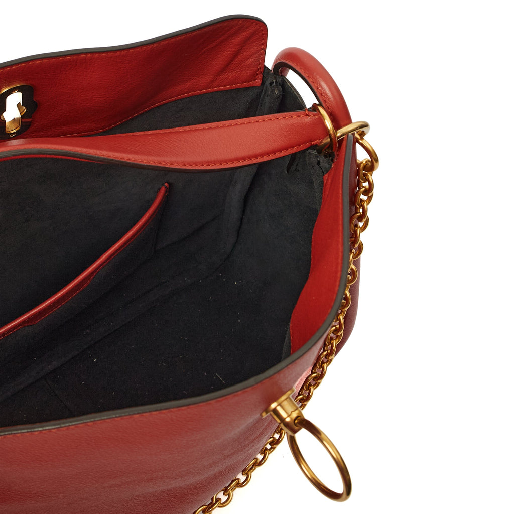 Mulberry Tote Leighton - Small in Red, Calfskin Leather