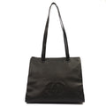 Chanel Tote Vintage Tote in Black, Caviar Leather