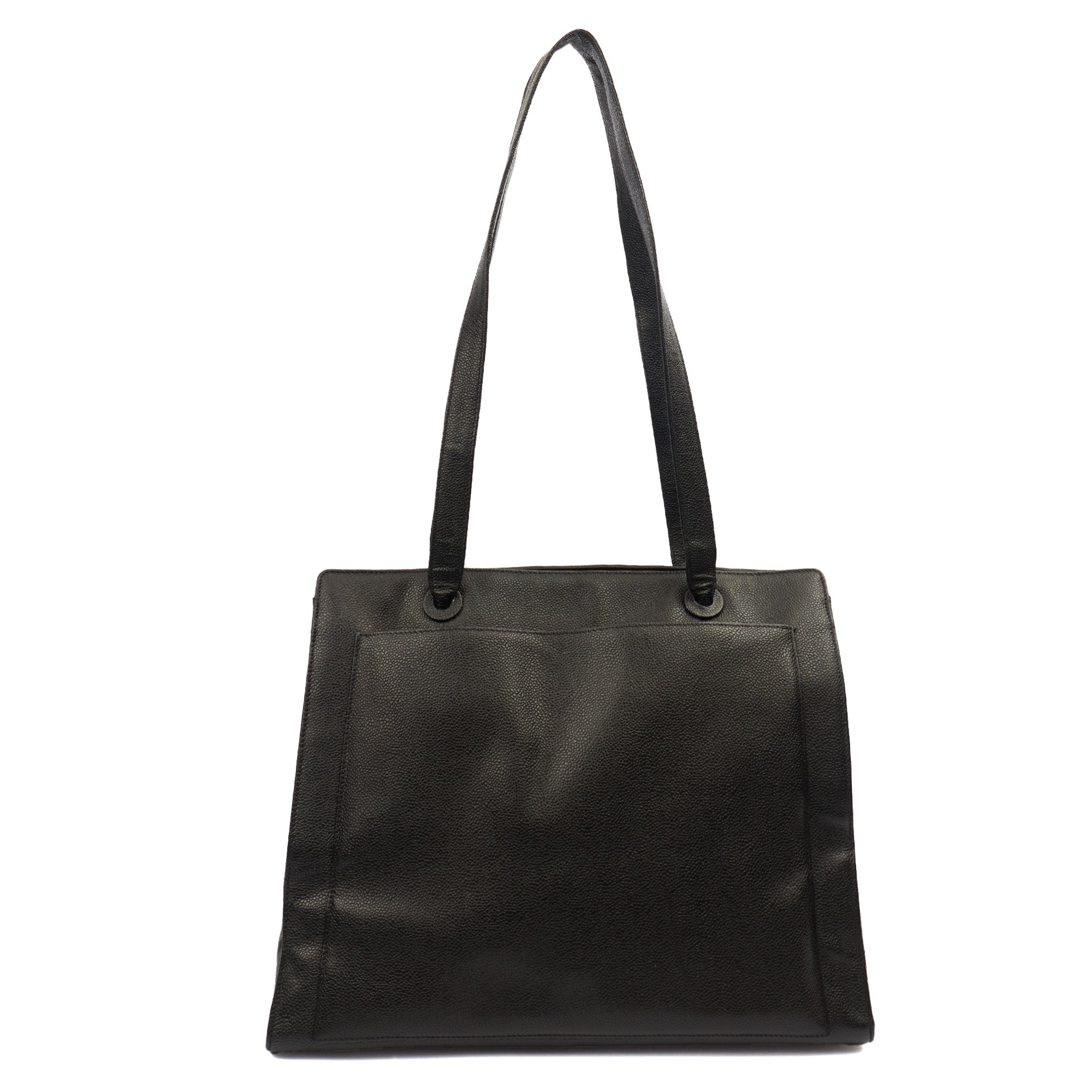 Chanel Tote Vintage Tote in Black, Caviar Leather