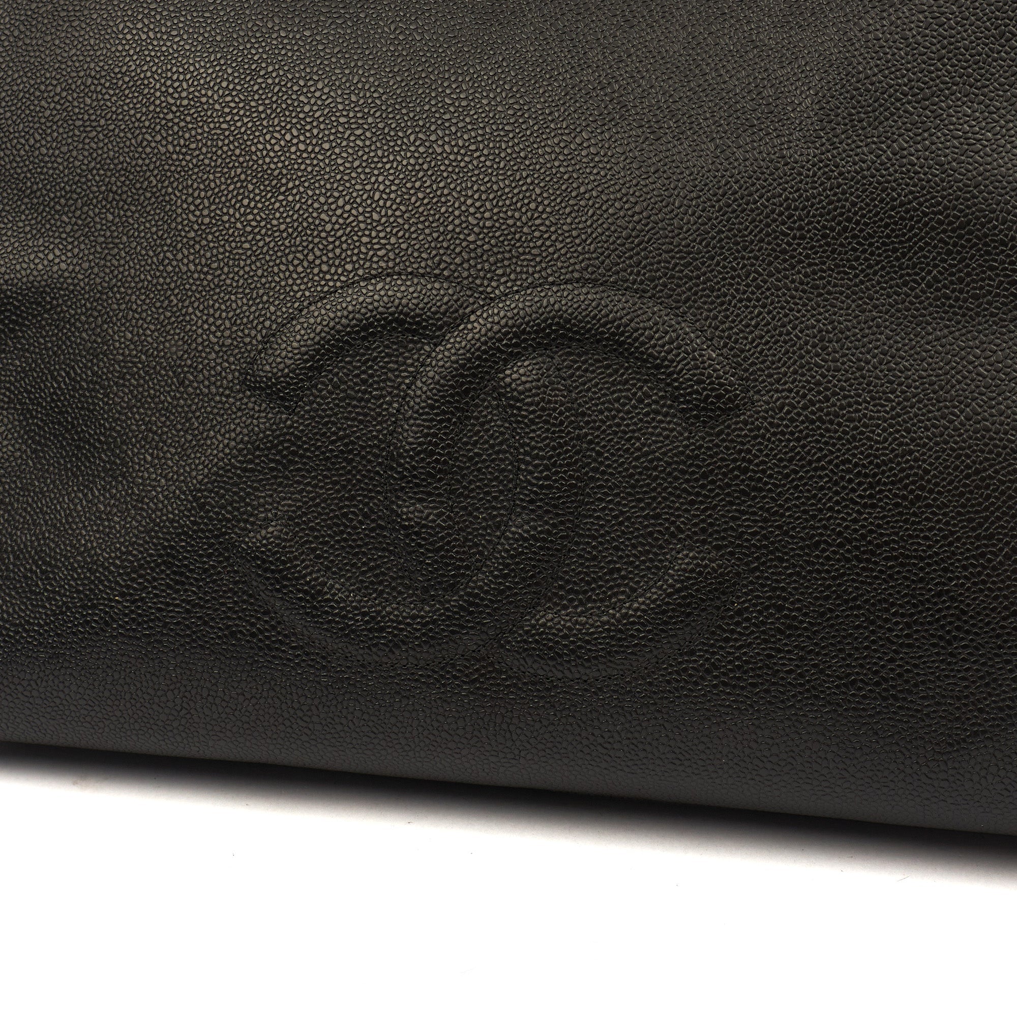 Chanel Tote Vintage Tote in Black, Caviar Leather