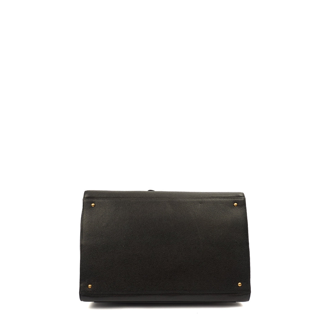 Chanel Tote Vintage Tote in Black, Caviar Leather