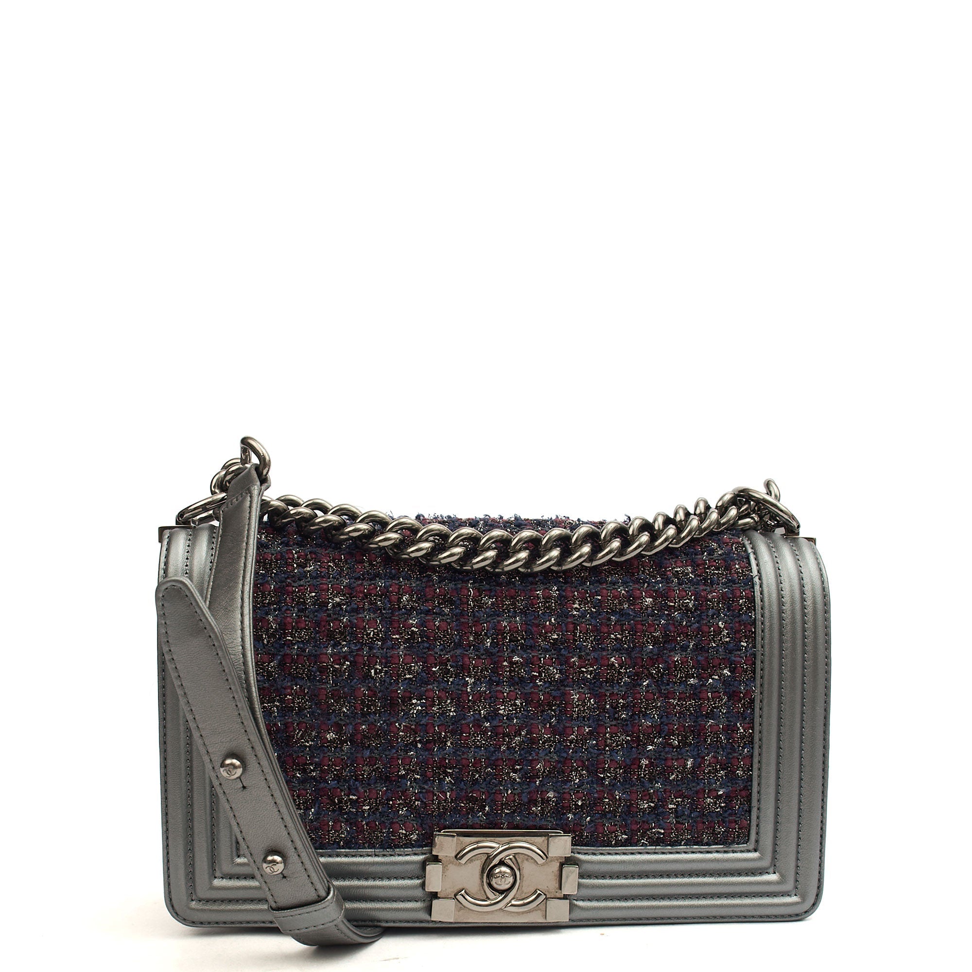 Chanel Shoulder Bag Boy - Medium in Multi, Fabric
