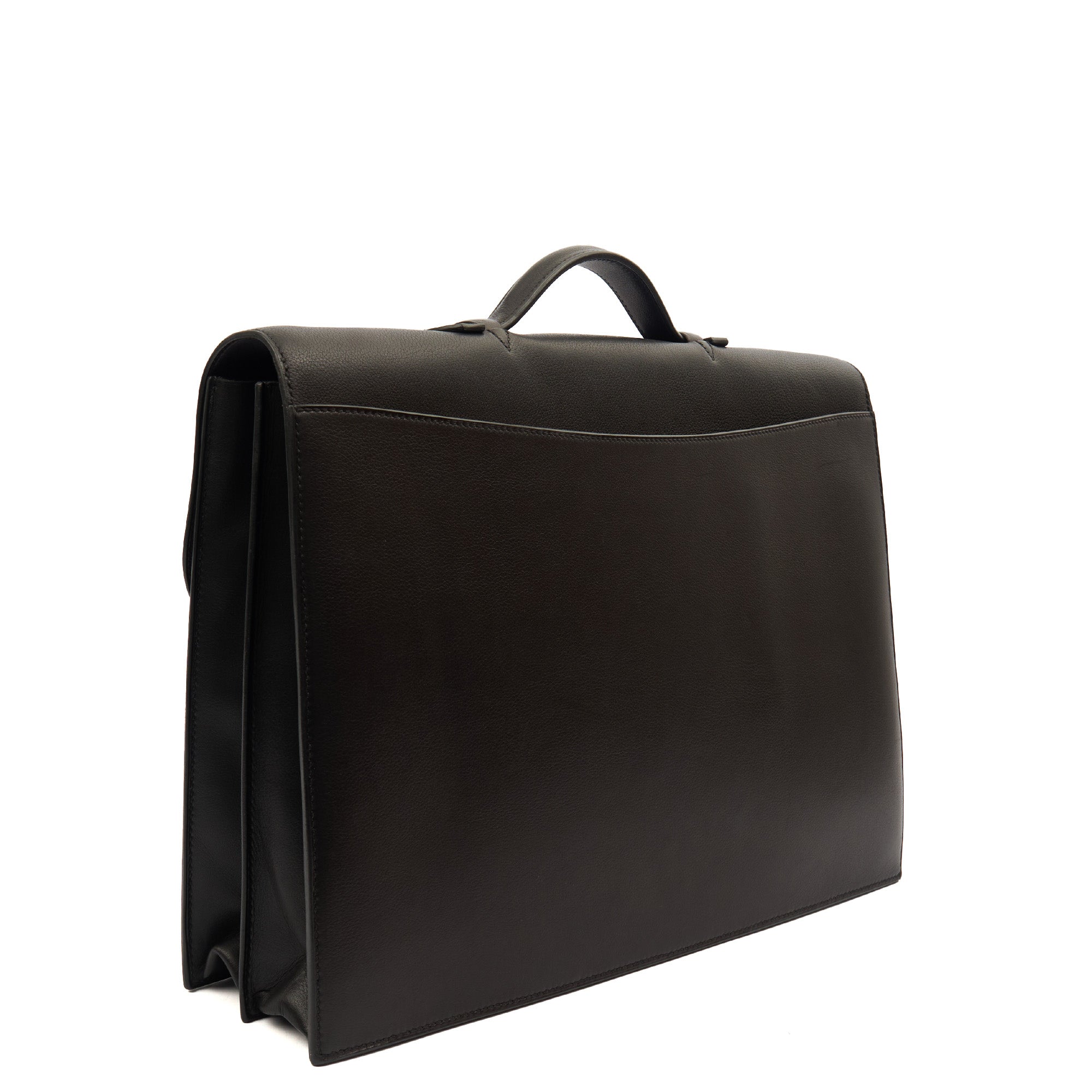 Hermes Tote Sac a Depeches Briefcase in Black, Evercolour