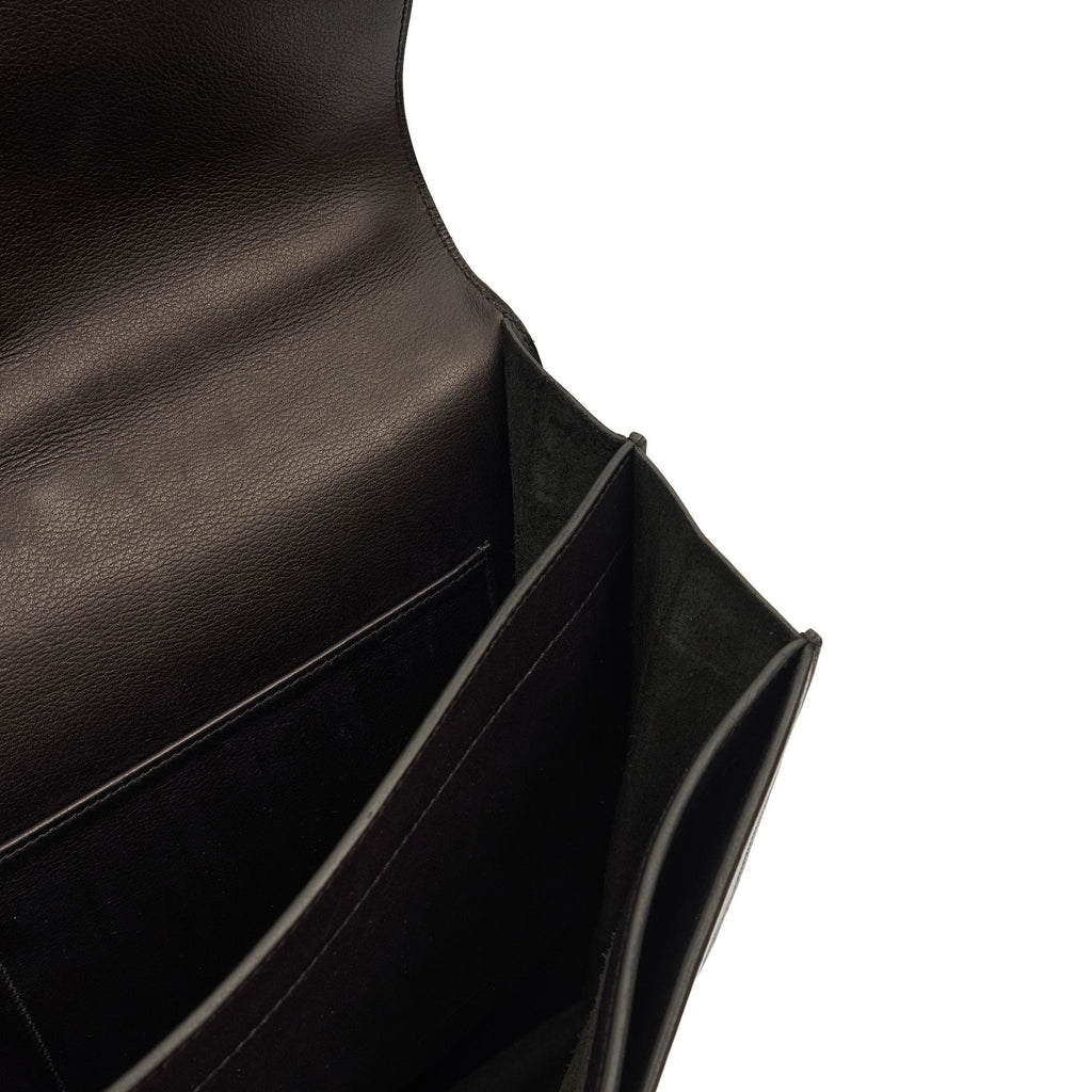 Hermes Tote Sac a Depeches Briefcase in Black, Evercolour