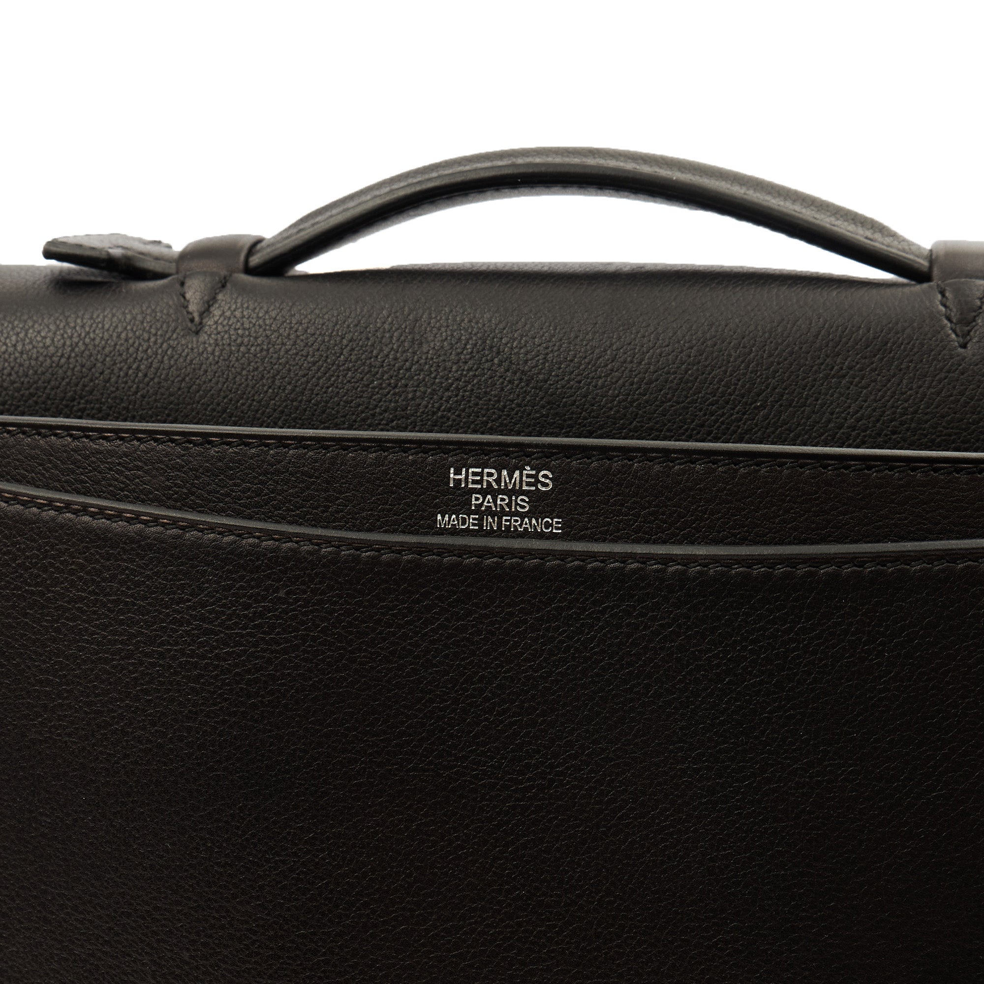 Hermes Tote Sac a Depeches Briefcase in Black, Evercolour