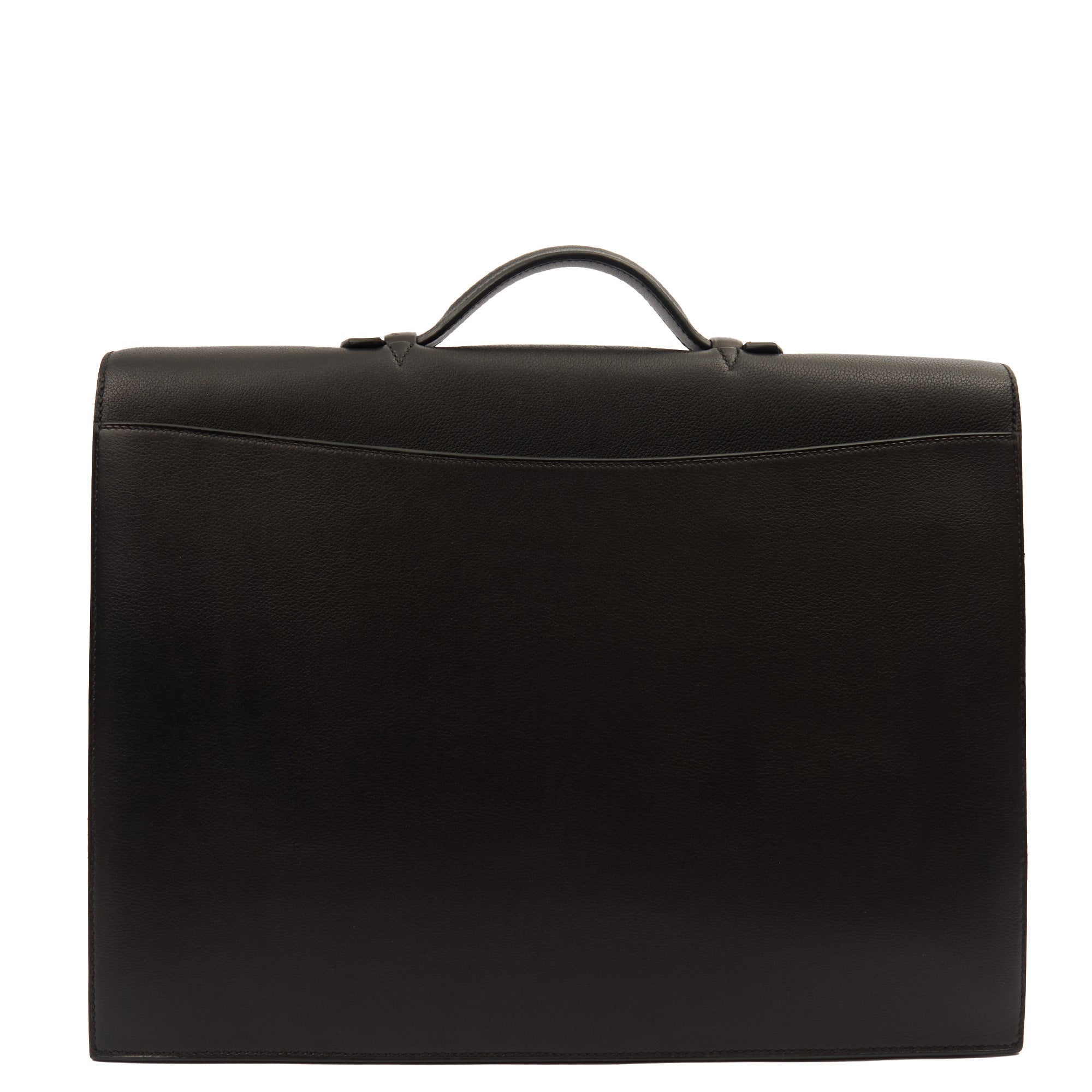 Hermes Tote Sac a Depeches Briefcase in Black, Evercolour