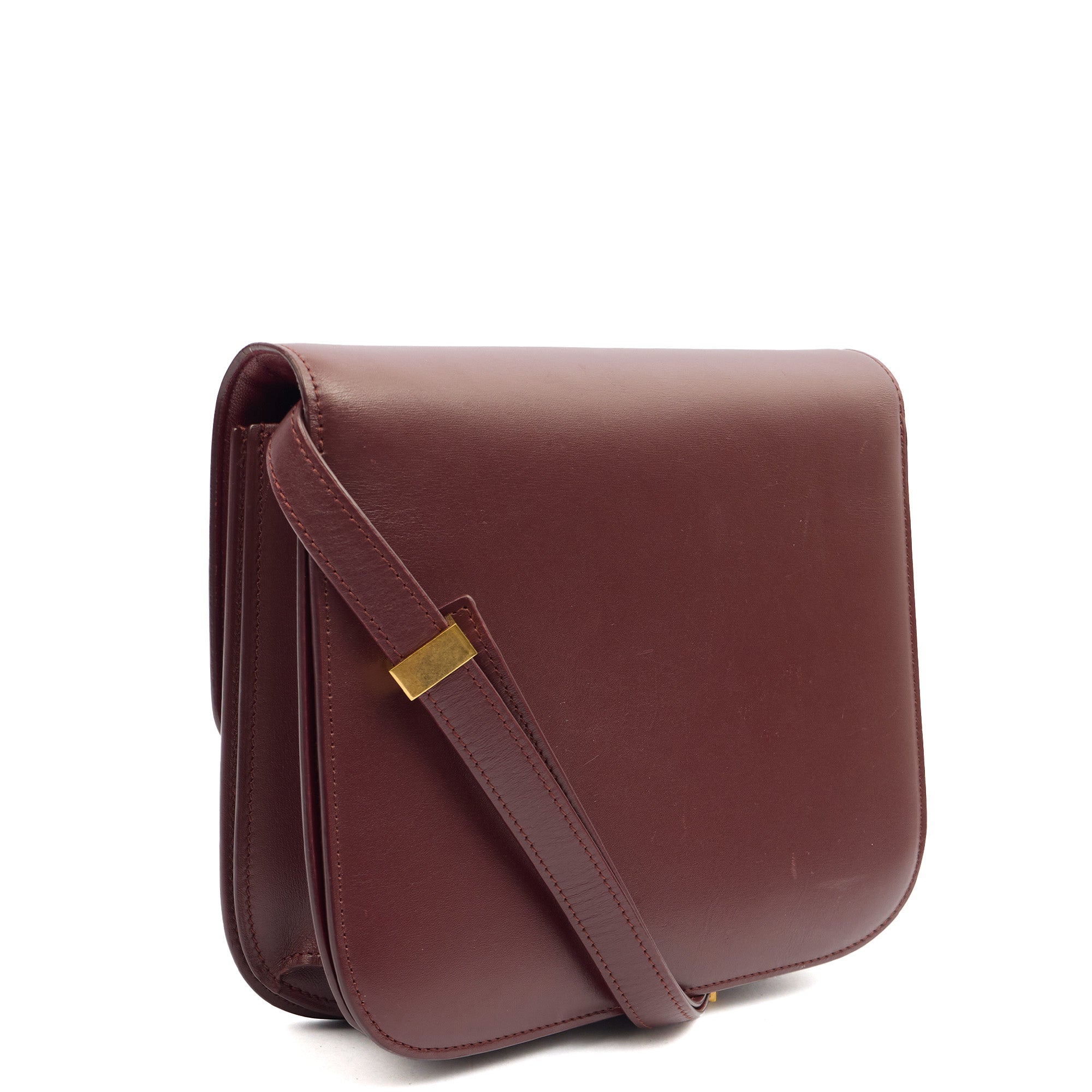Celine Shoulder Bag Box Bag - Teen in Red, Leather