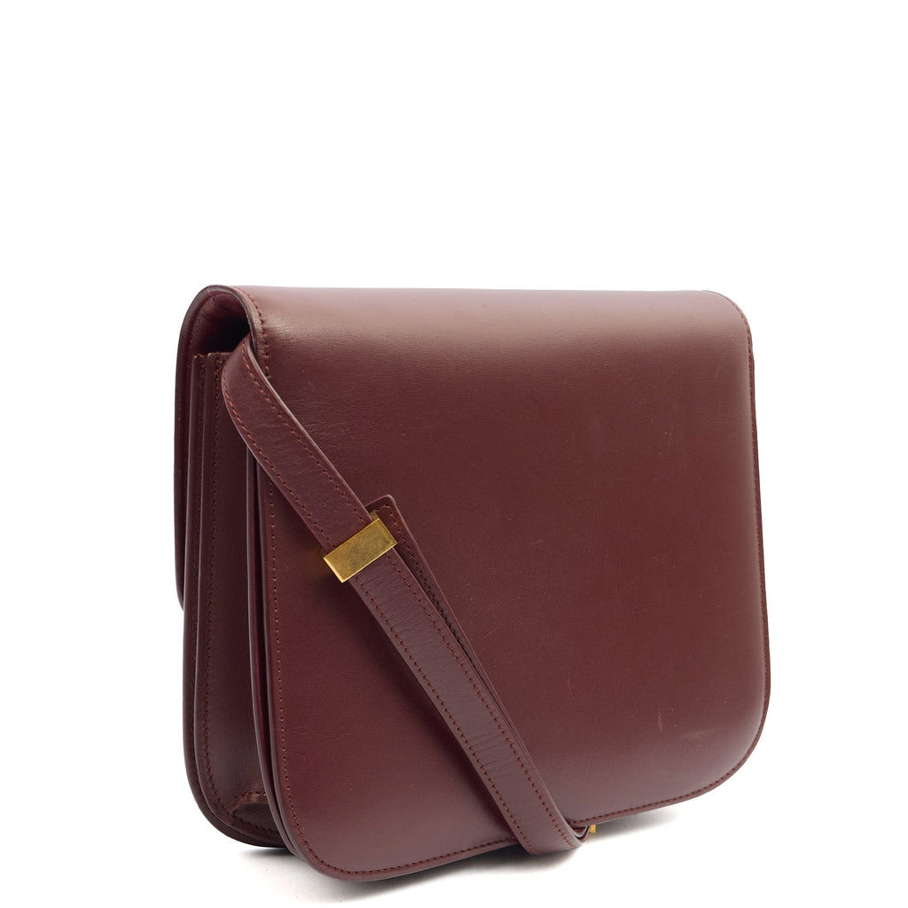 Celine Shoulder Bag Box Bag - Teen in Red, Leather