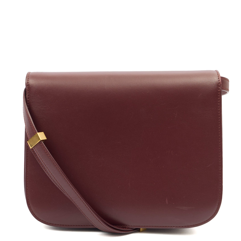 Celine Shoulder Bag Box Bag - Teen in Red, Leather