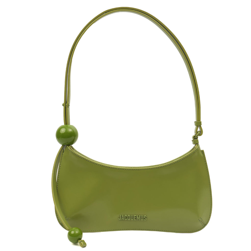 Jacquemus Shoulder Bag Le Bisou Ceinture in Green, Leather