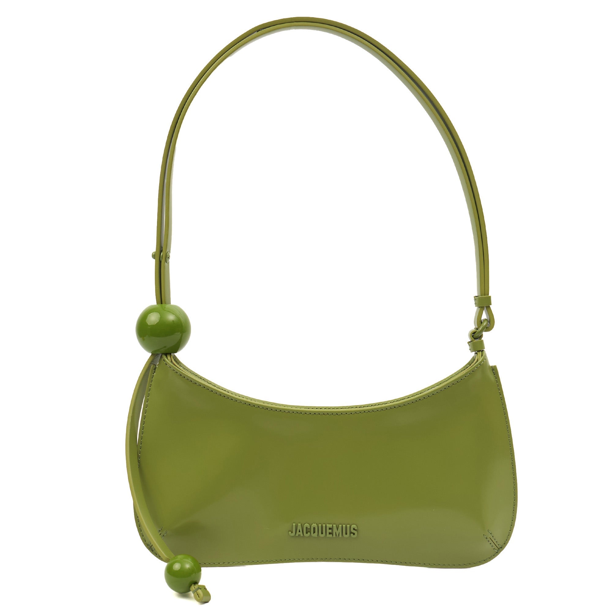 Jacquemus Shoulder Bag Le Bisou Ceinture in Green, Leather