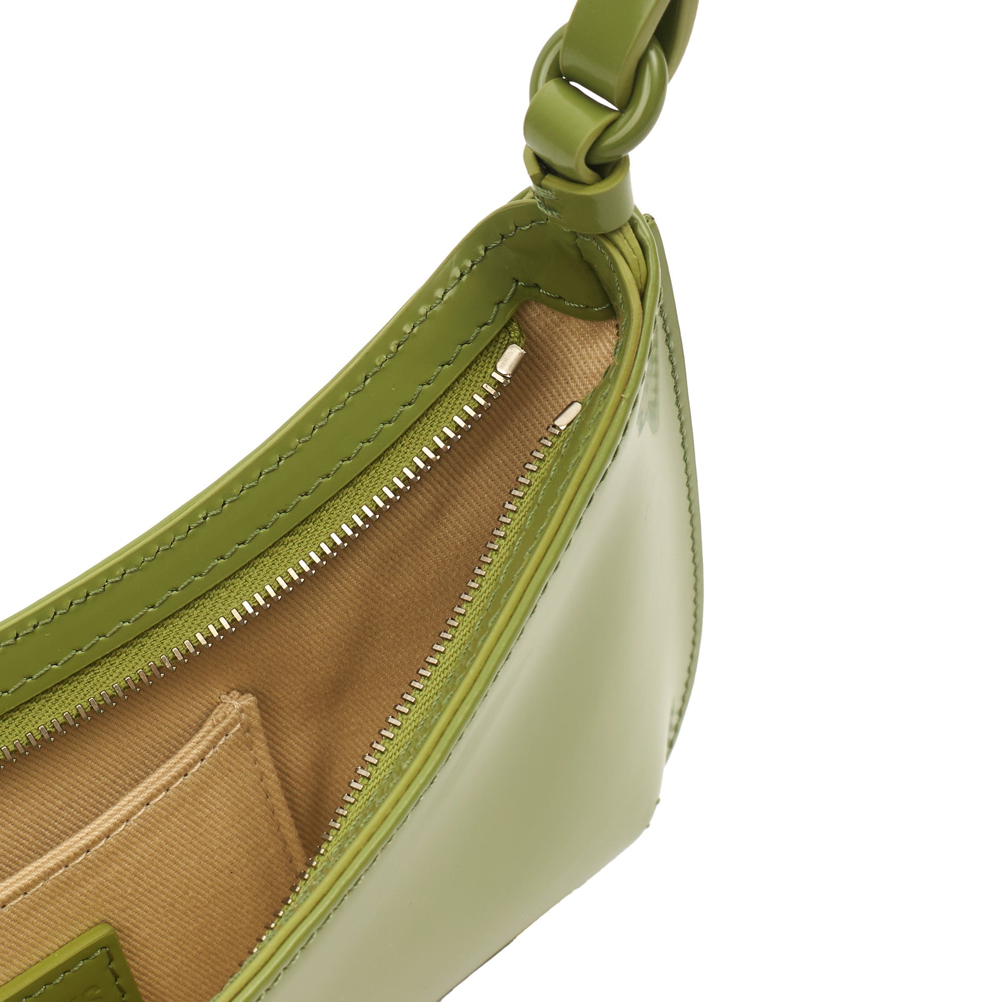 Jacquemus Shoulder Bag Le Bisou Ceinture in Green, Leather