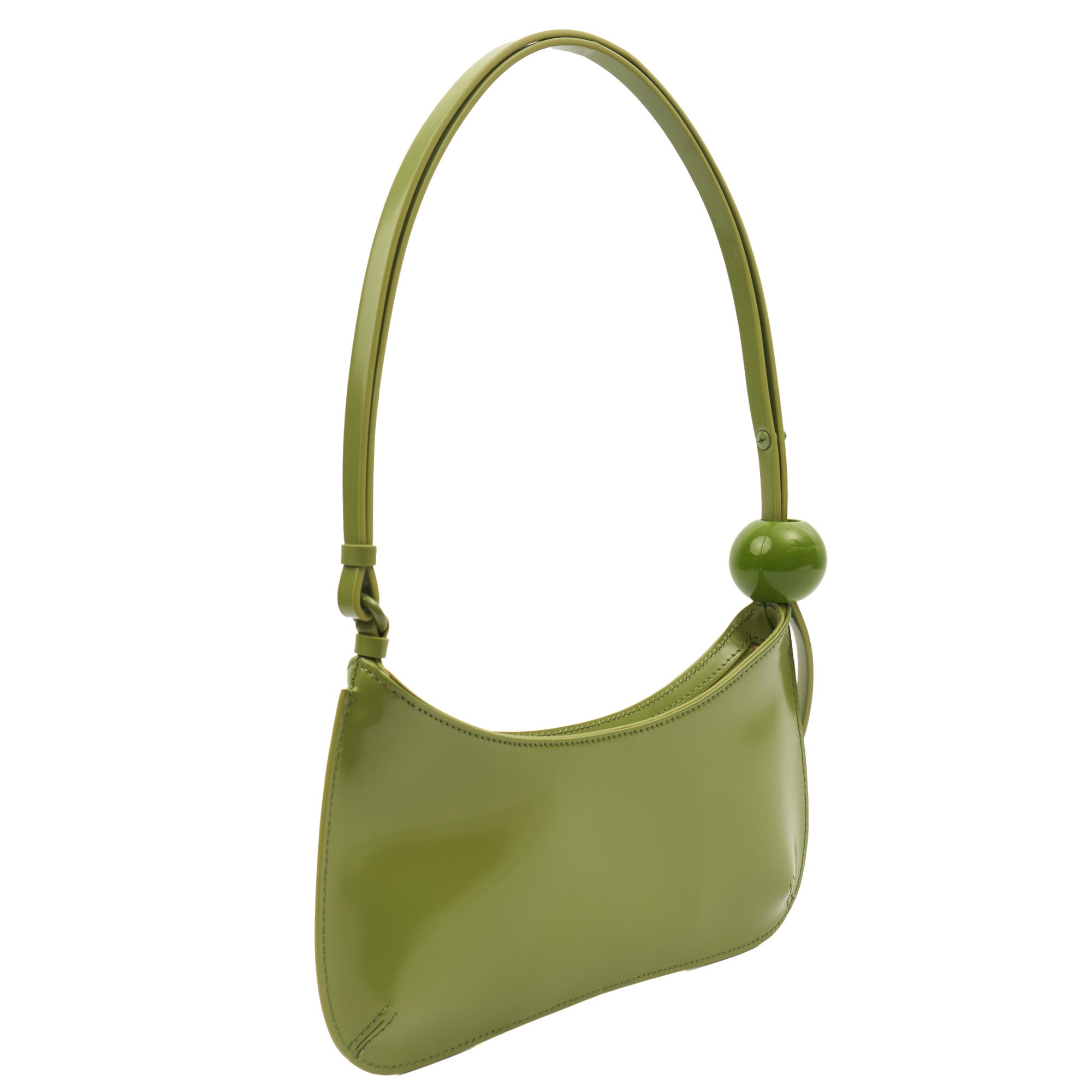 Jacquemus Shoulder Bag Le Bisou Ceinture in Green, Leather