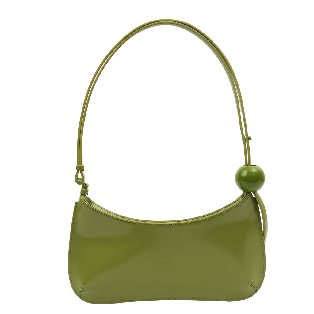 Jacquemus Shoulder Bag Le Bisou Ceinture in Green, Leather