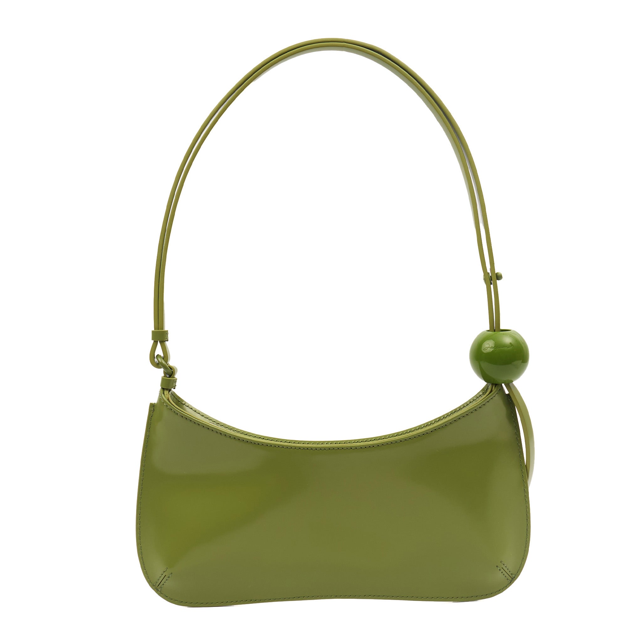 Jacquemus Shoulder Bag Le Bisou Ceinture in Green, Leather