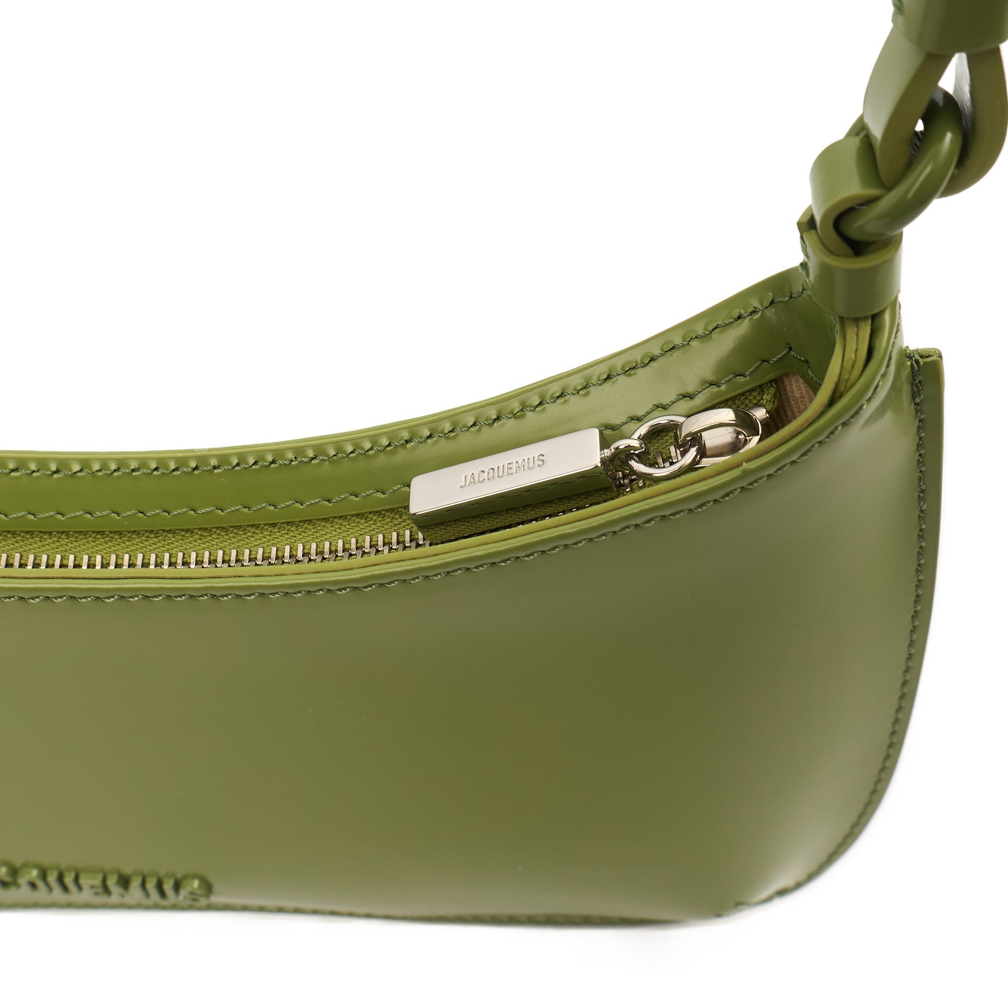 Jacquemus Shoulder Bag Le Bisou Ceinture in Green, Leather