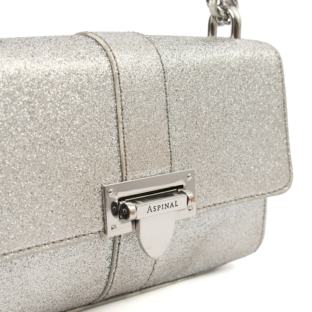 Aspinal of London Shoulder Bag Lottie Micro in Metallic, invalid
