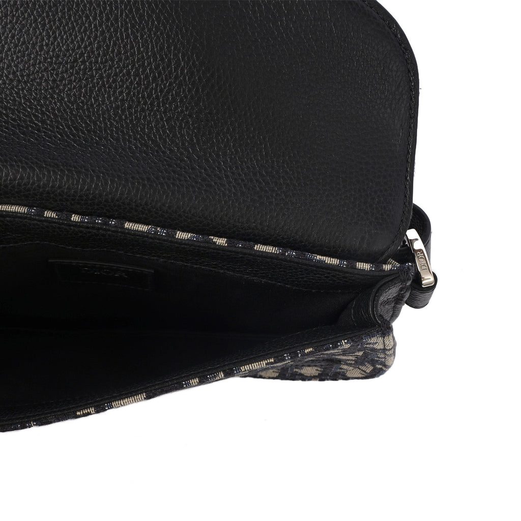 Christian Dior Cross Body Homme - Saddle Bag in Blue, Fabric