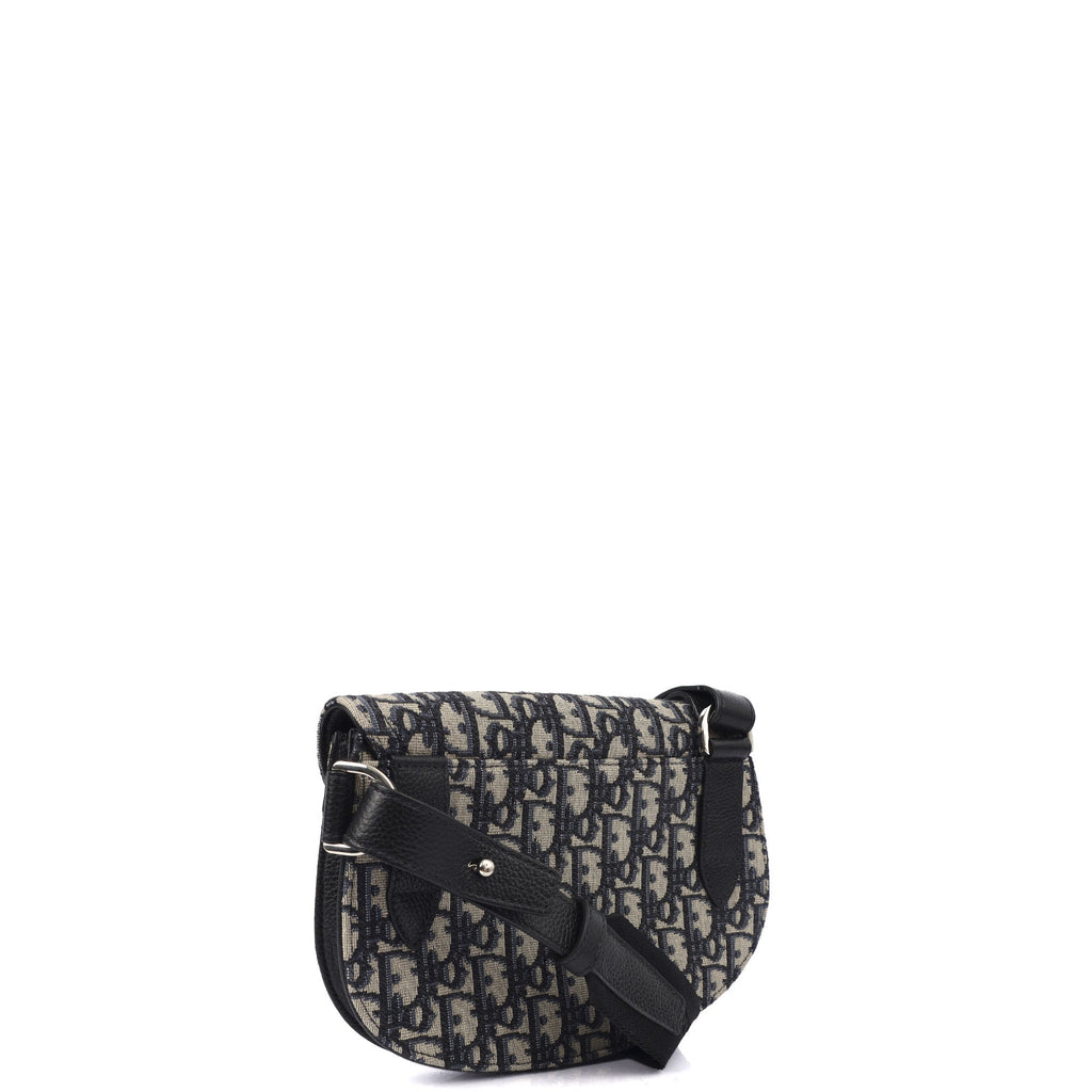 Christian Dior Cross Body Homme - Saddle Bag in Blue, Fabric