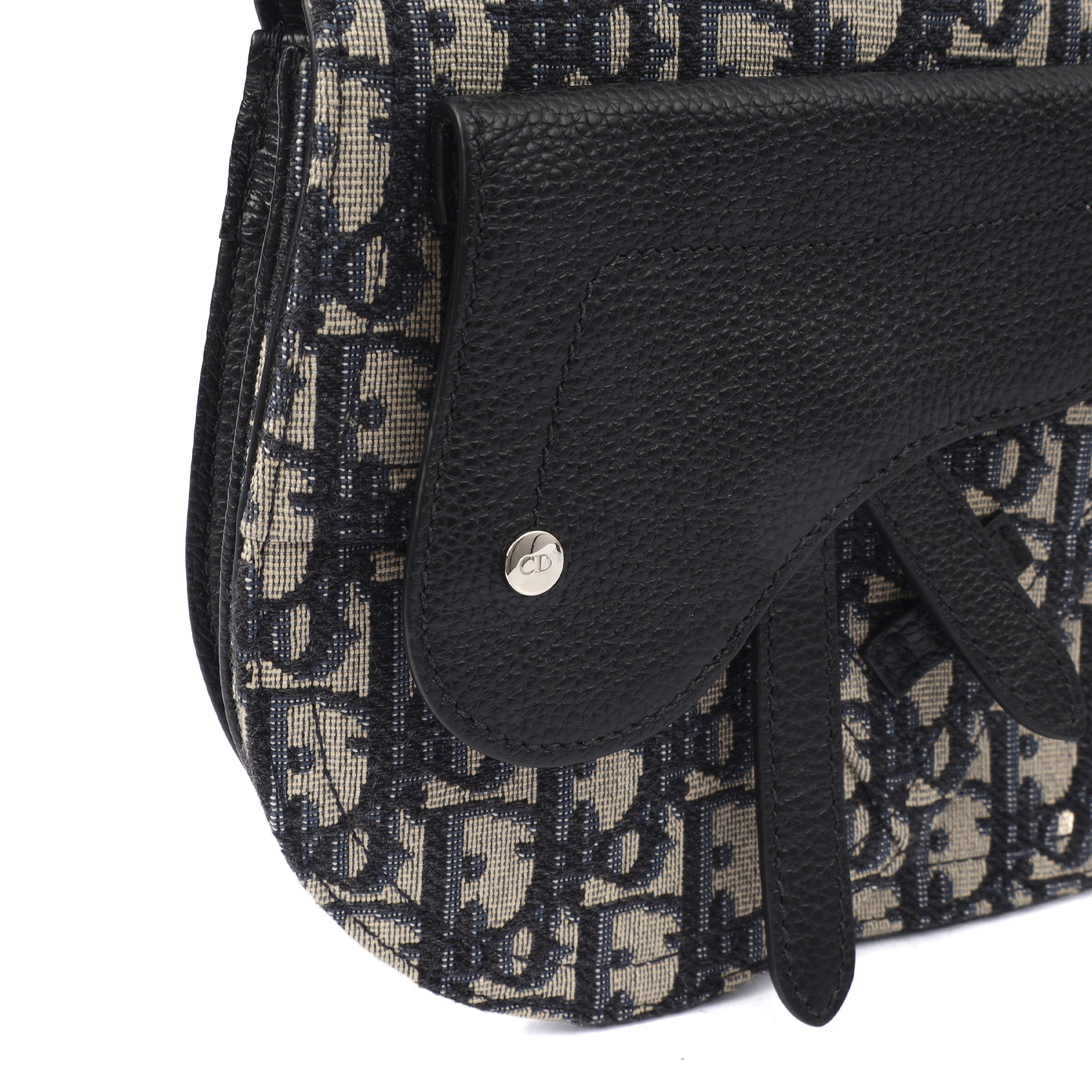 Christian Dior Cross Body Homme - Saddle Bag in Blue, Fabric