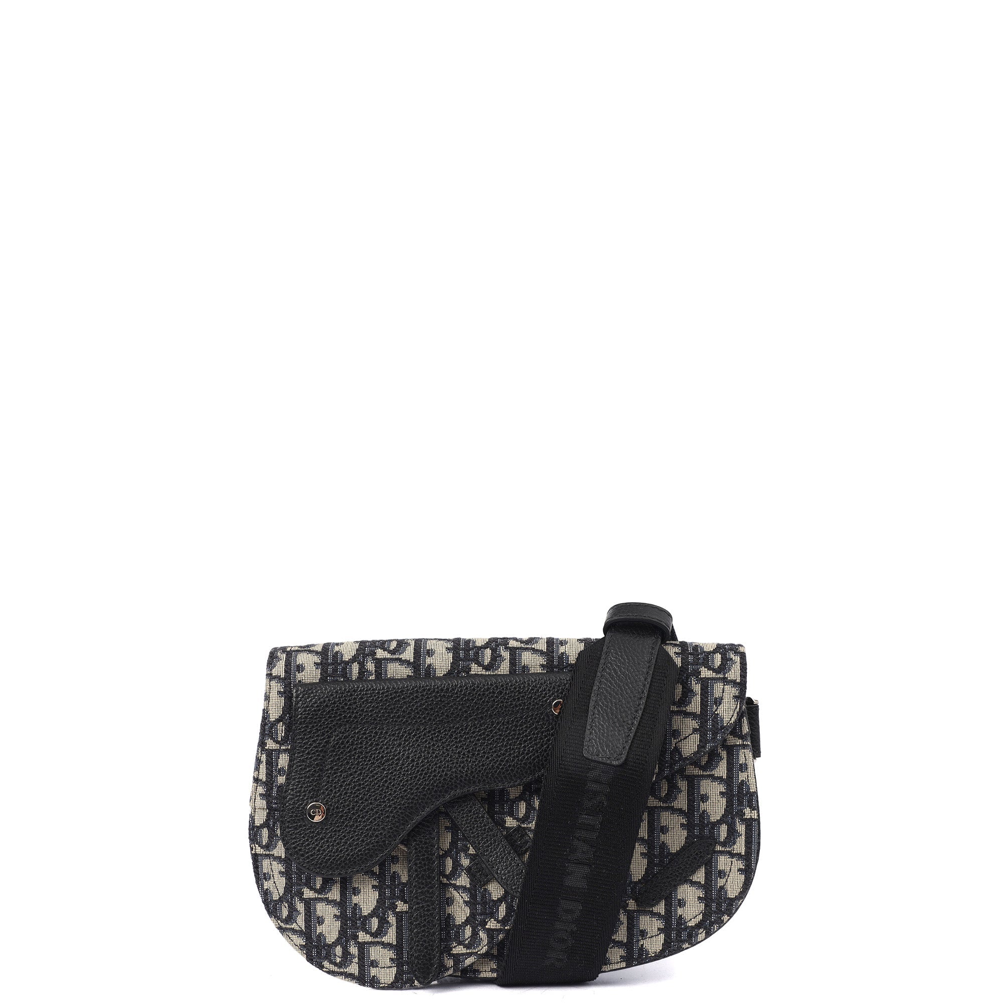 Christian Dior Cross Body Homme - Saddle Bag in Blue, Fabric