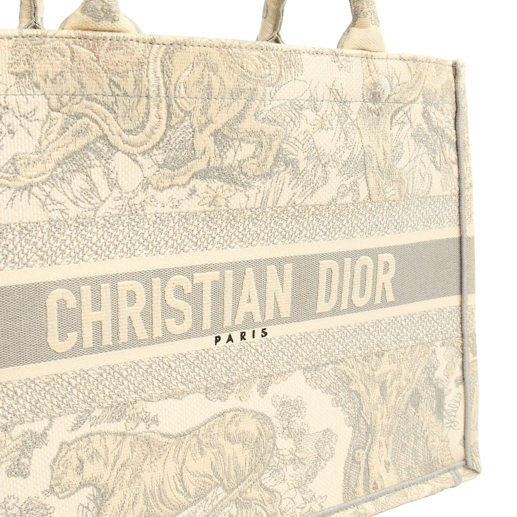 Christian Dior Tote Book Tote - Small in Blue, Dior Oblique Embroidery