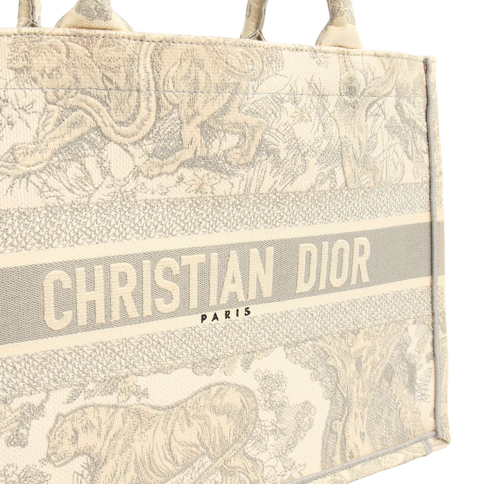 Christian Dior Tote Book Tote - Small in Blue, Dior Oblique Embroidery