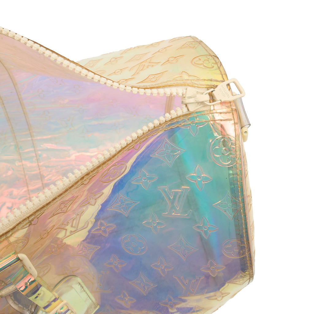 Louis Vuitton Soft Sided Prism Keepall Bandouliere 50 in Multi, Plastic