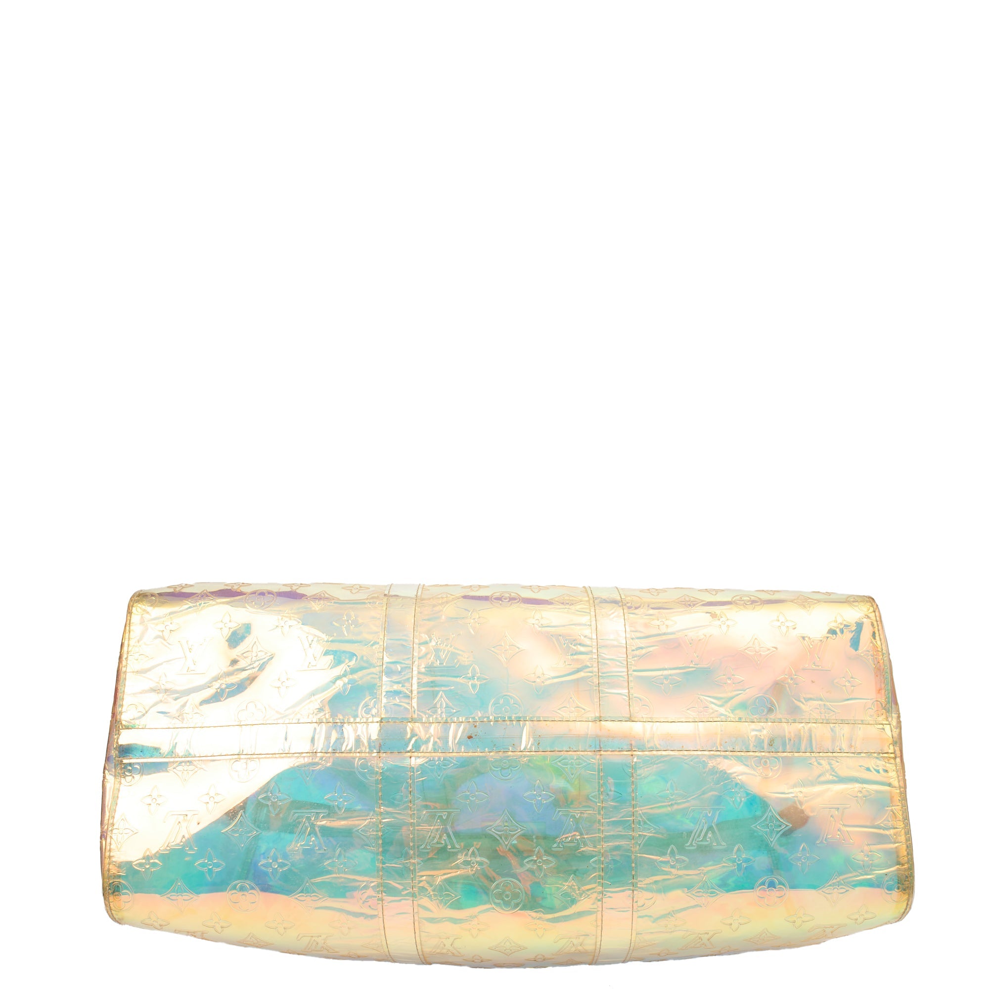 Louis Vuitton Soft Sided Prism Keepall Bandouliere 50 in Multi, Plastic
