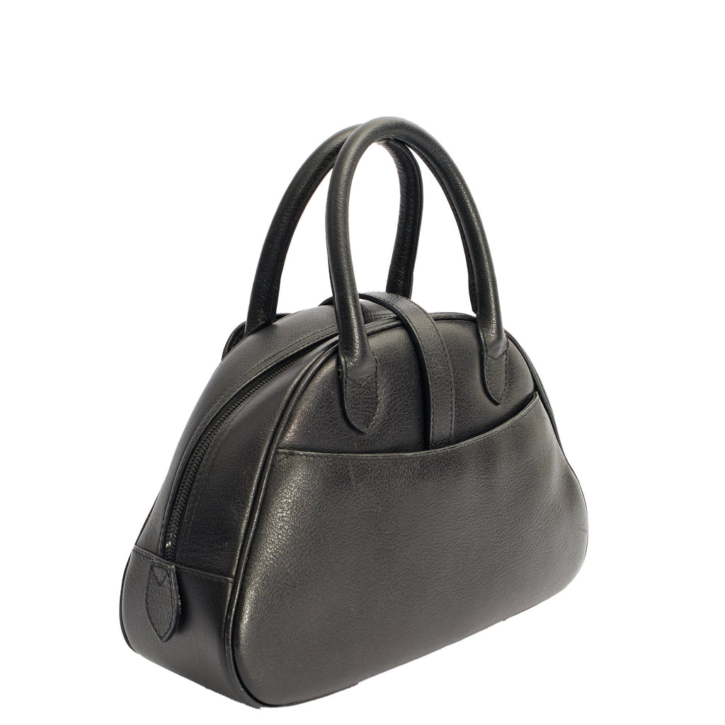 Christian Dior Tote Double Saddle Bowler in Black, Calfskin