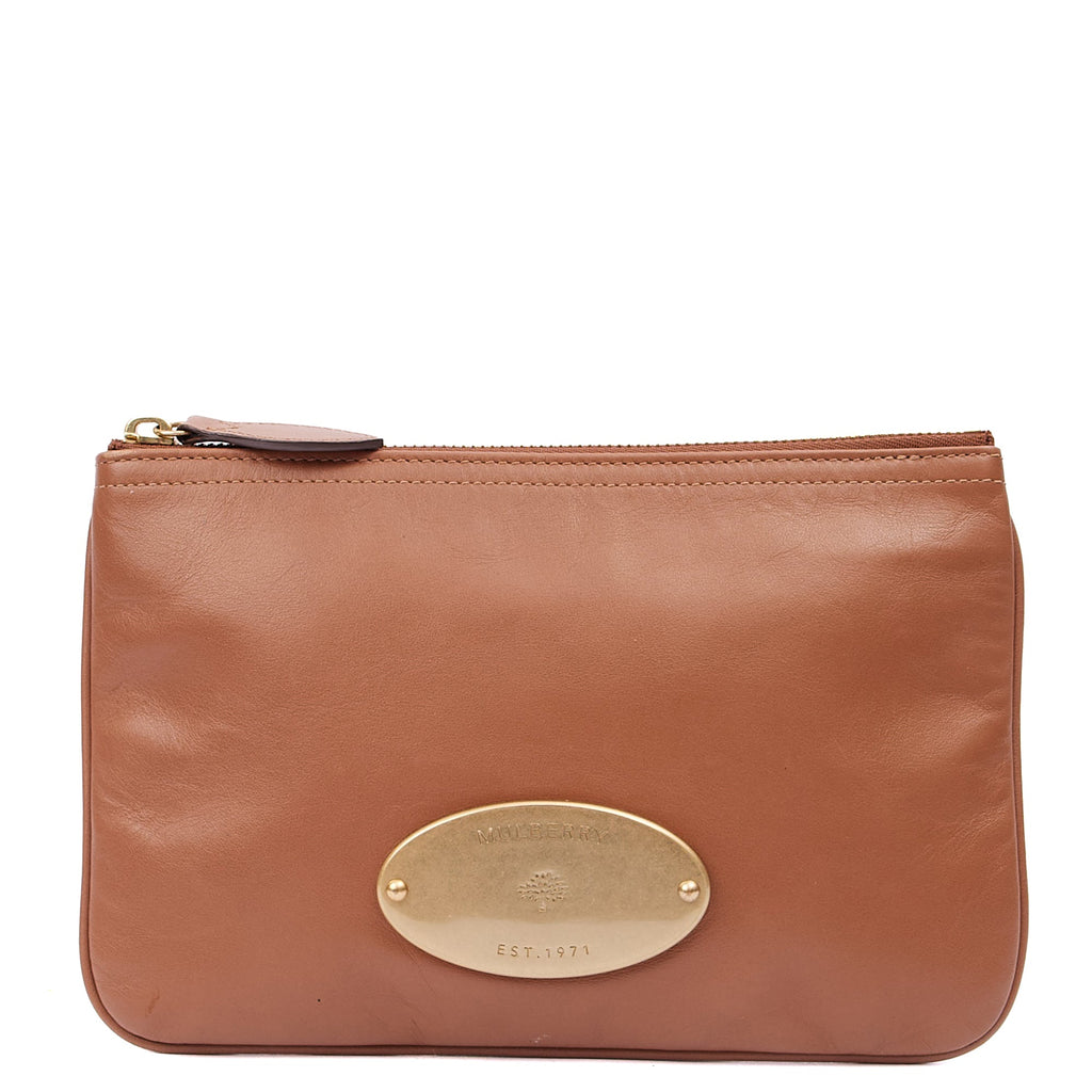 Mulberry Clutch Clutch in Oak, Leather
