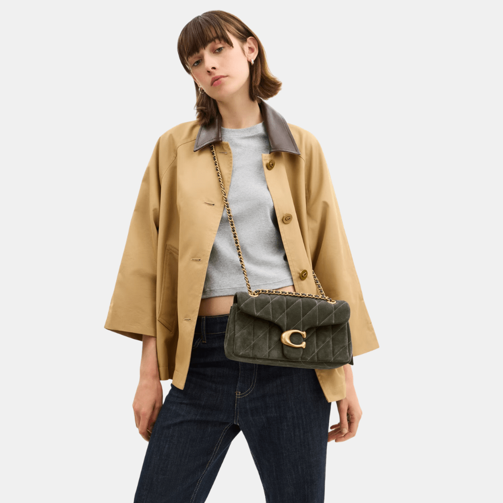 Coach Quilted Suede Tabby 26 Shoulder Bag