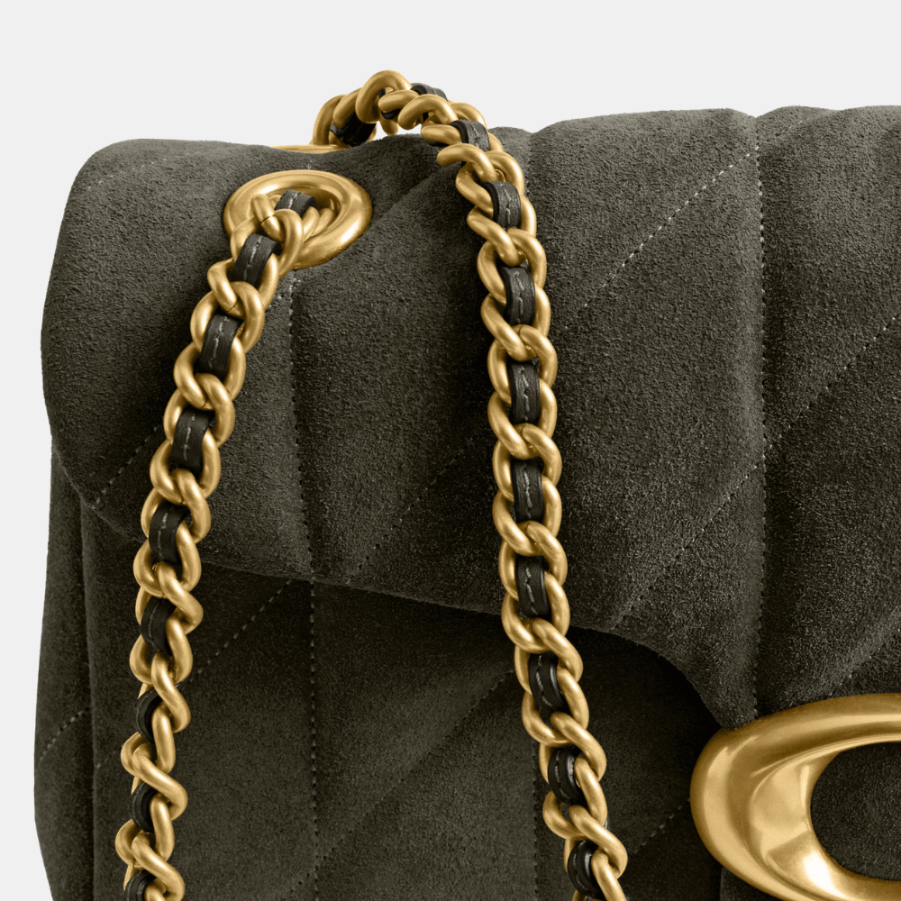 Coach Quilted Suede Tabby 26 Shoulder Bag