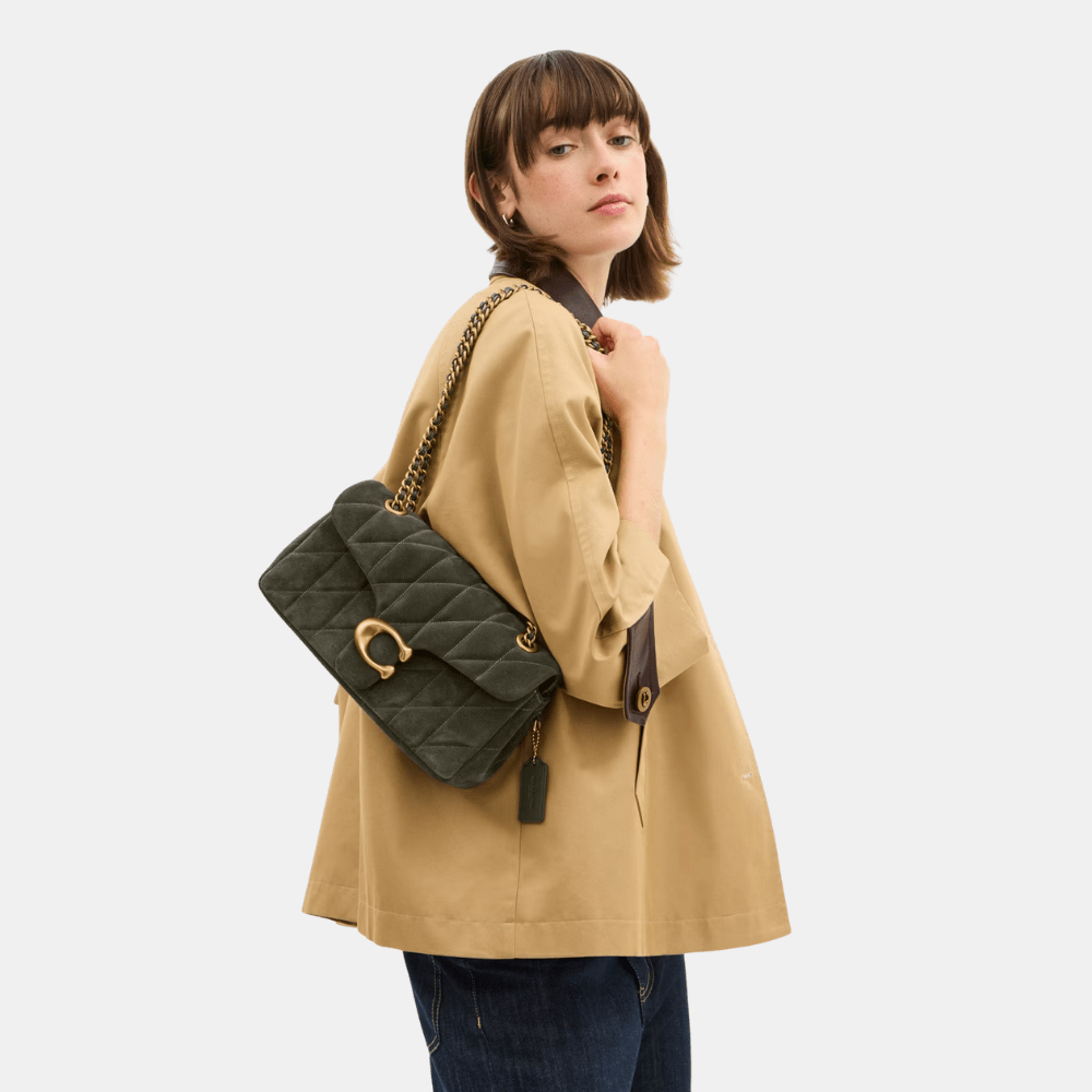 Coach Quilted Suede Tabby 26 Shoulder Bag