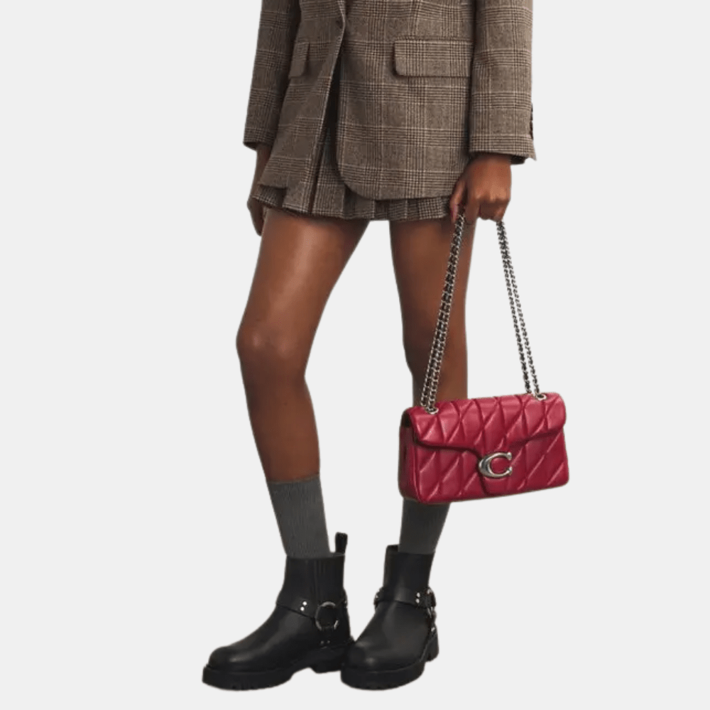 Coach Quilted Tabby 26 Shoulder Bag (Red)