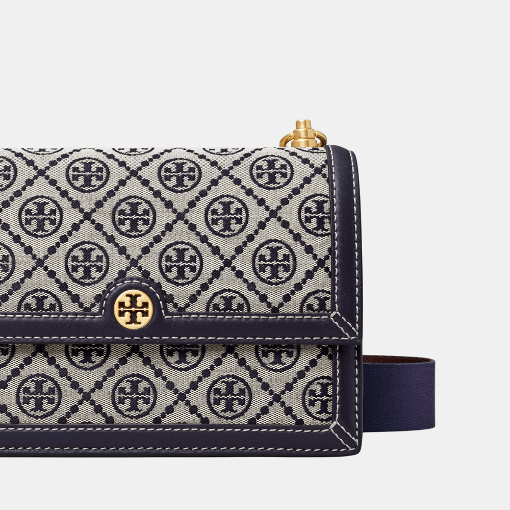 Tory Burch Small T Monogram Jacquard Shoulder Bag