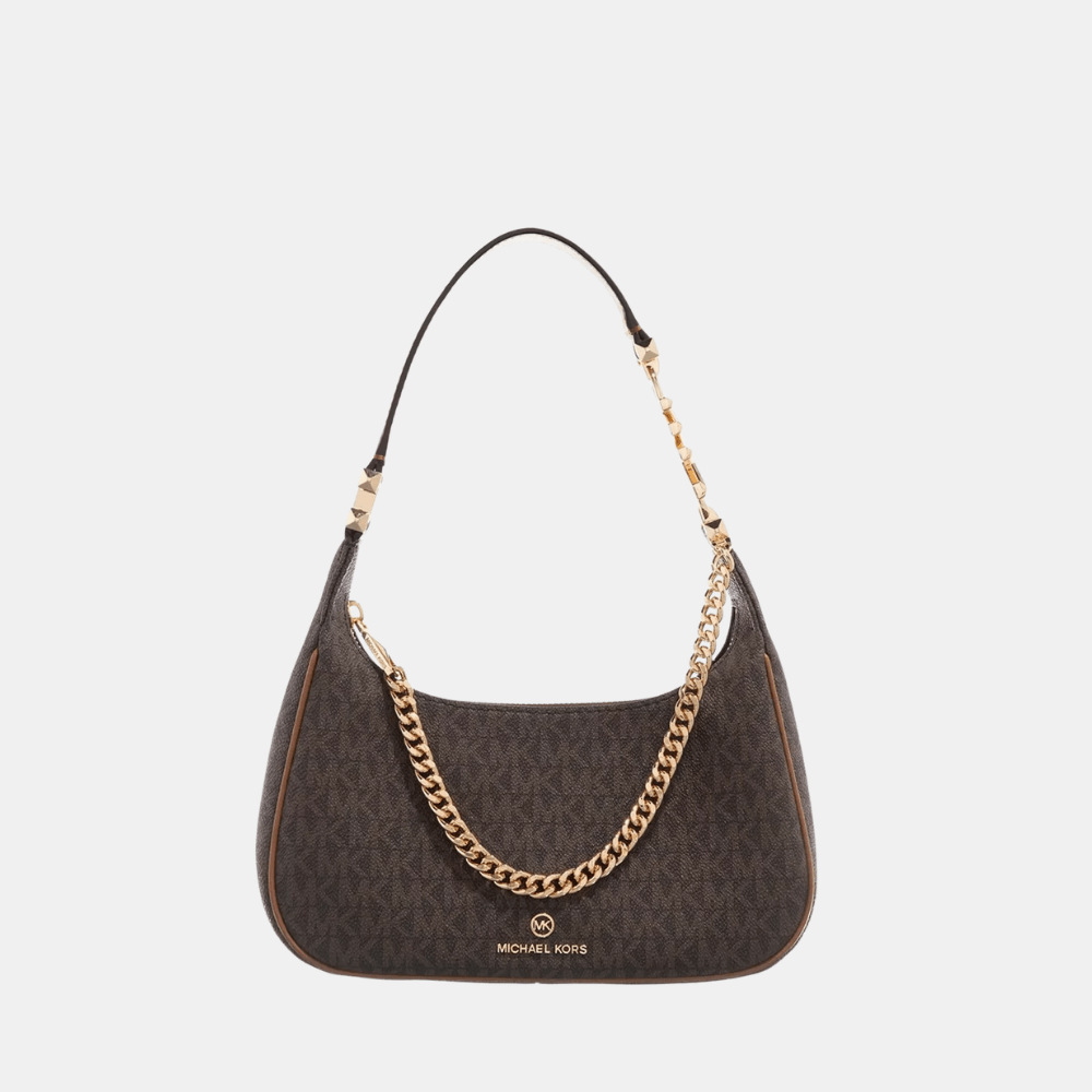 Michael Kors Piper Small Logo Shoulder Bag in Signature Monogram Canvas