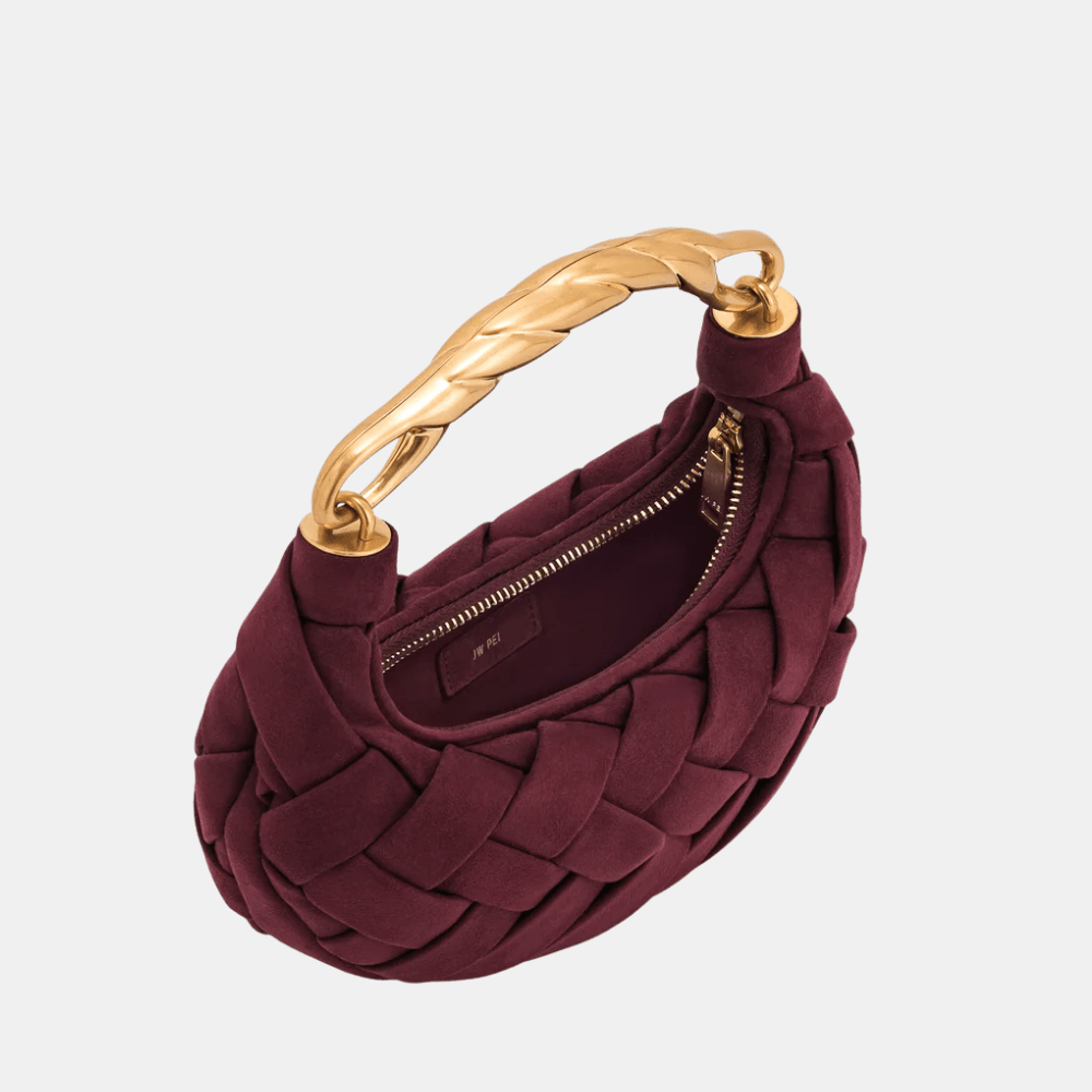 JW Pei Orla Weave Faux Suede Handbag
